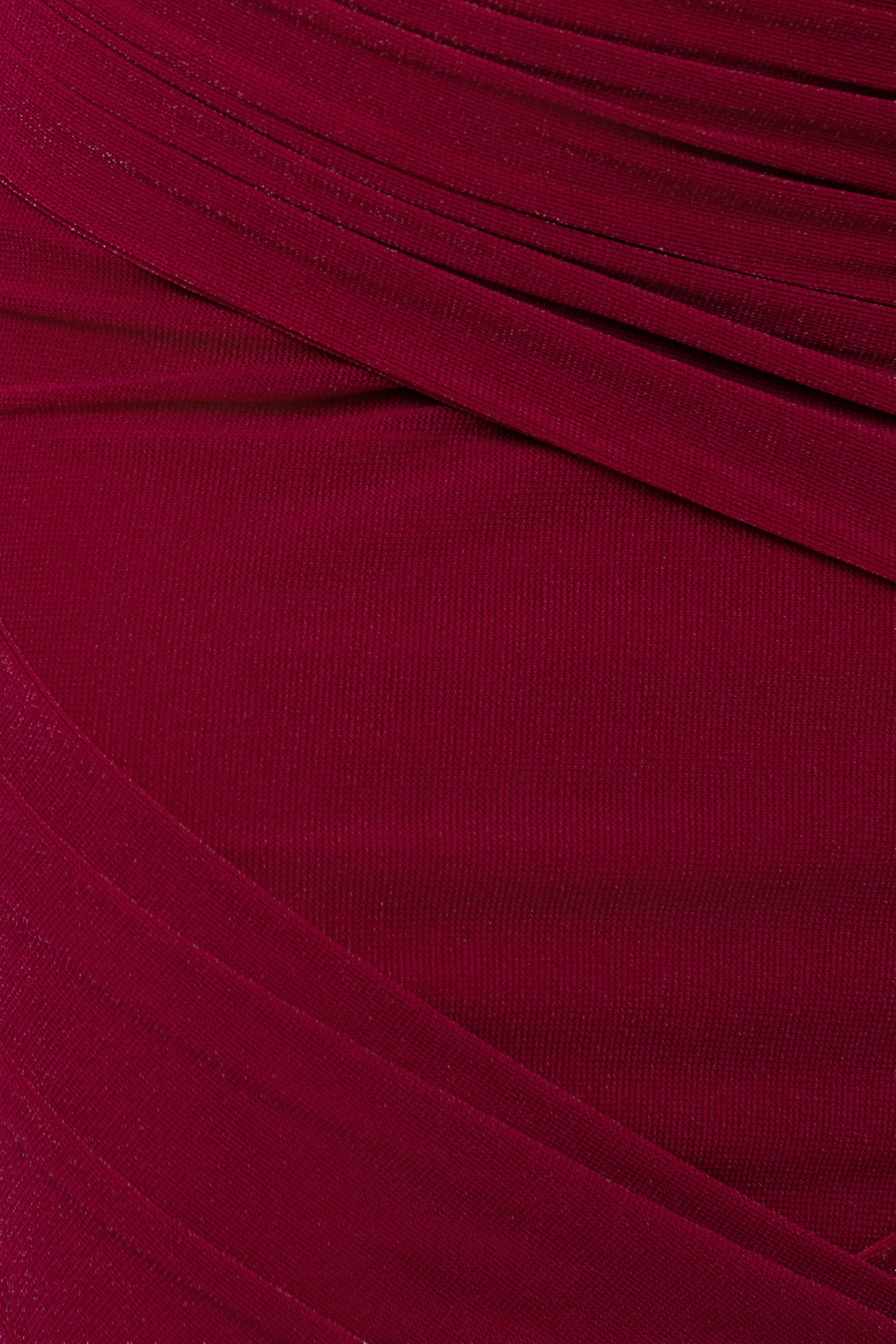 Fuchsia Divine Drape Skirt Set