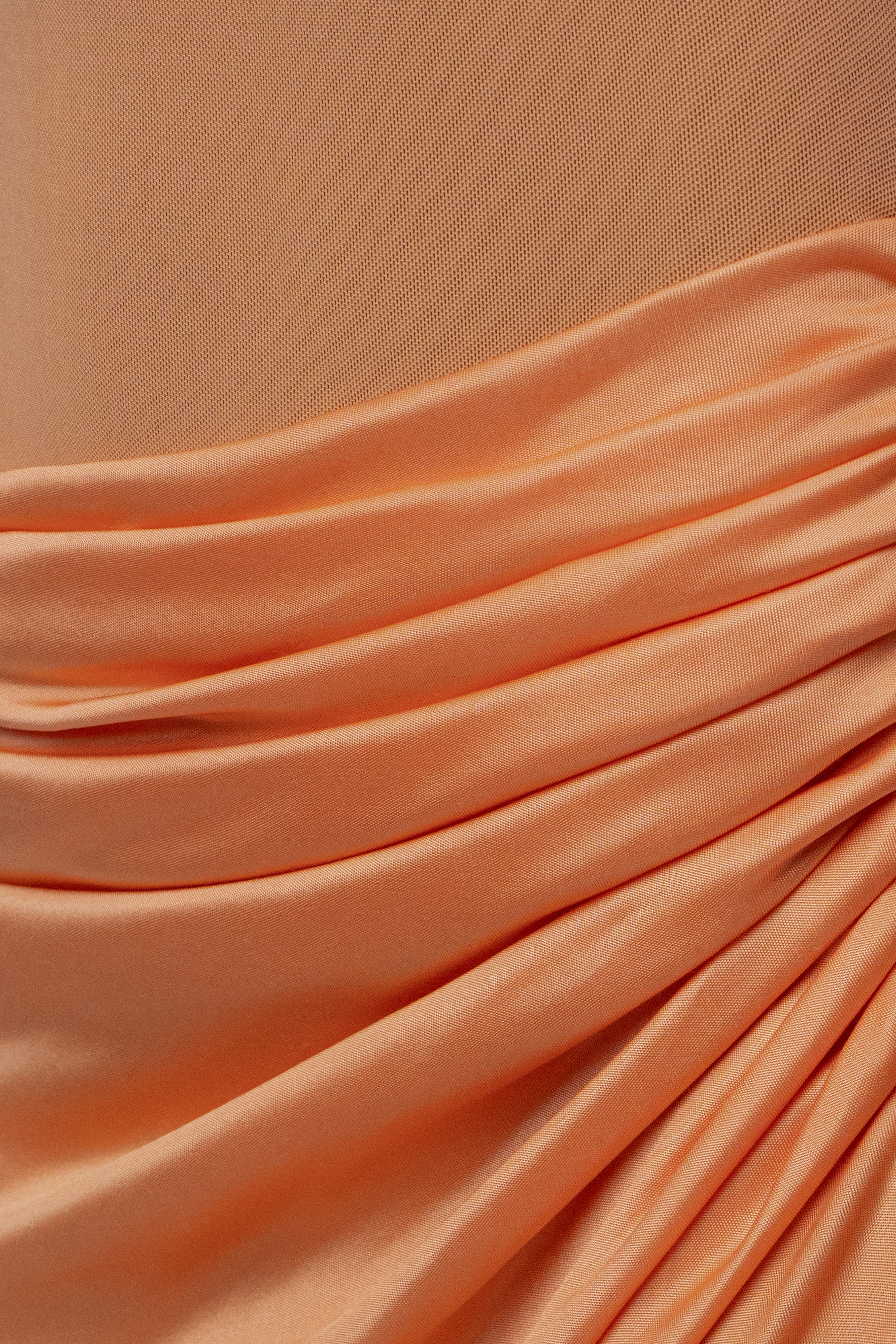 PRE-ORDER Peach Muse Contour Maxi Dress