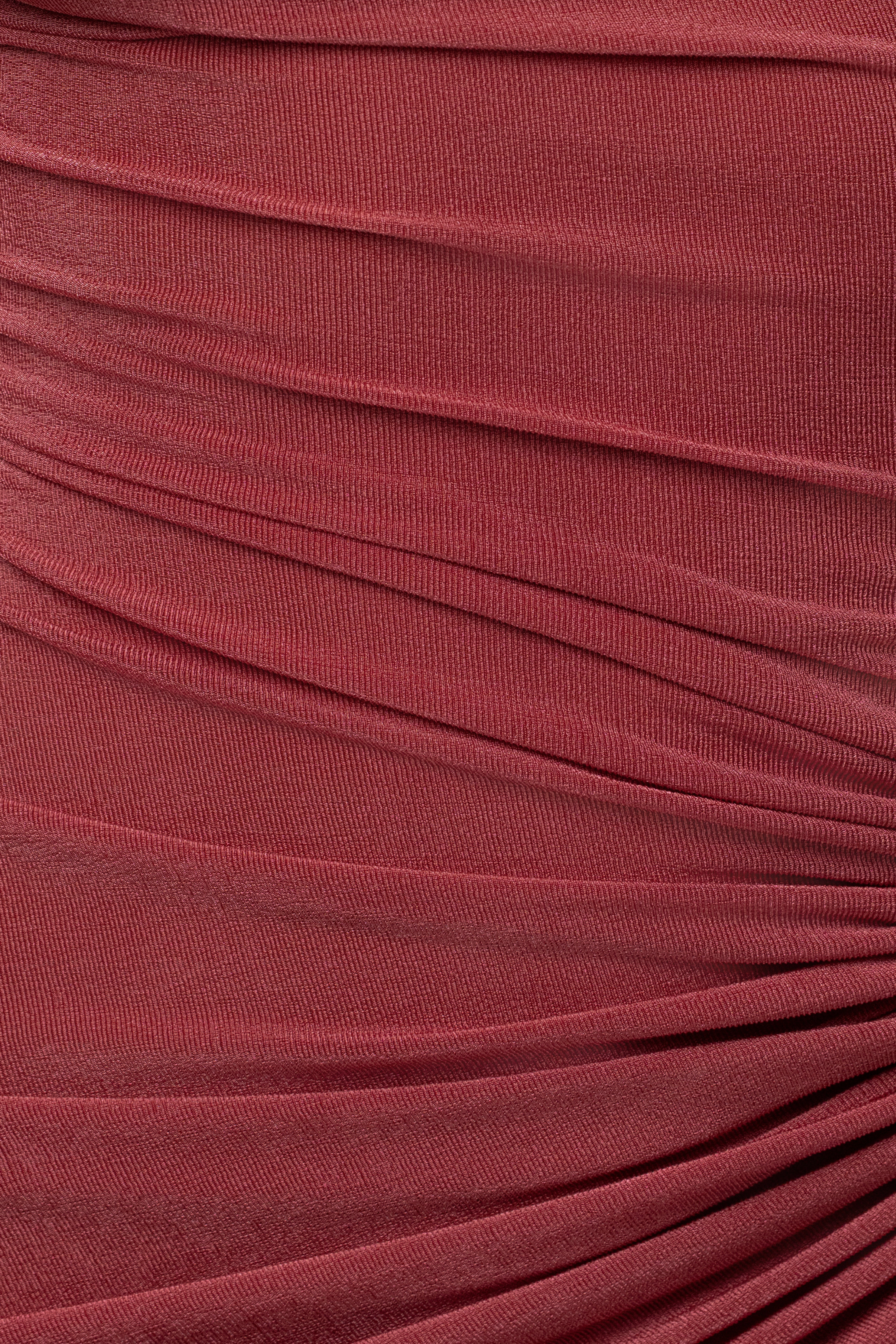 Berry High Standards Maxi Dress