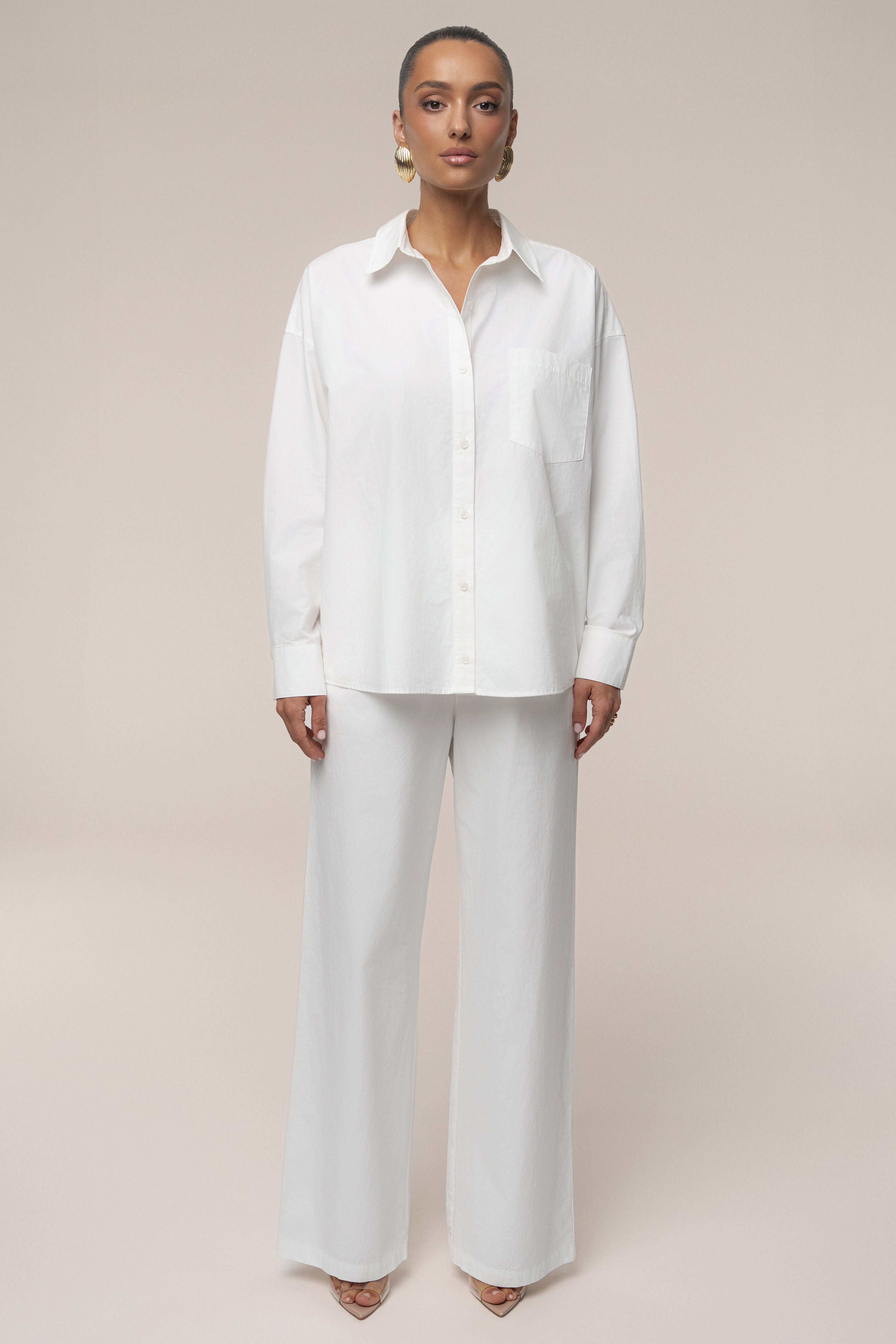 Ivory Leon Poplin Pant - JLUXLABEL