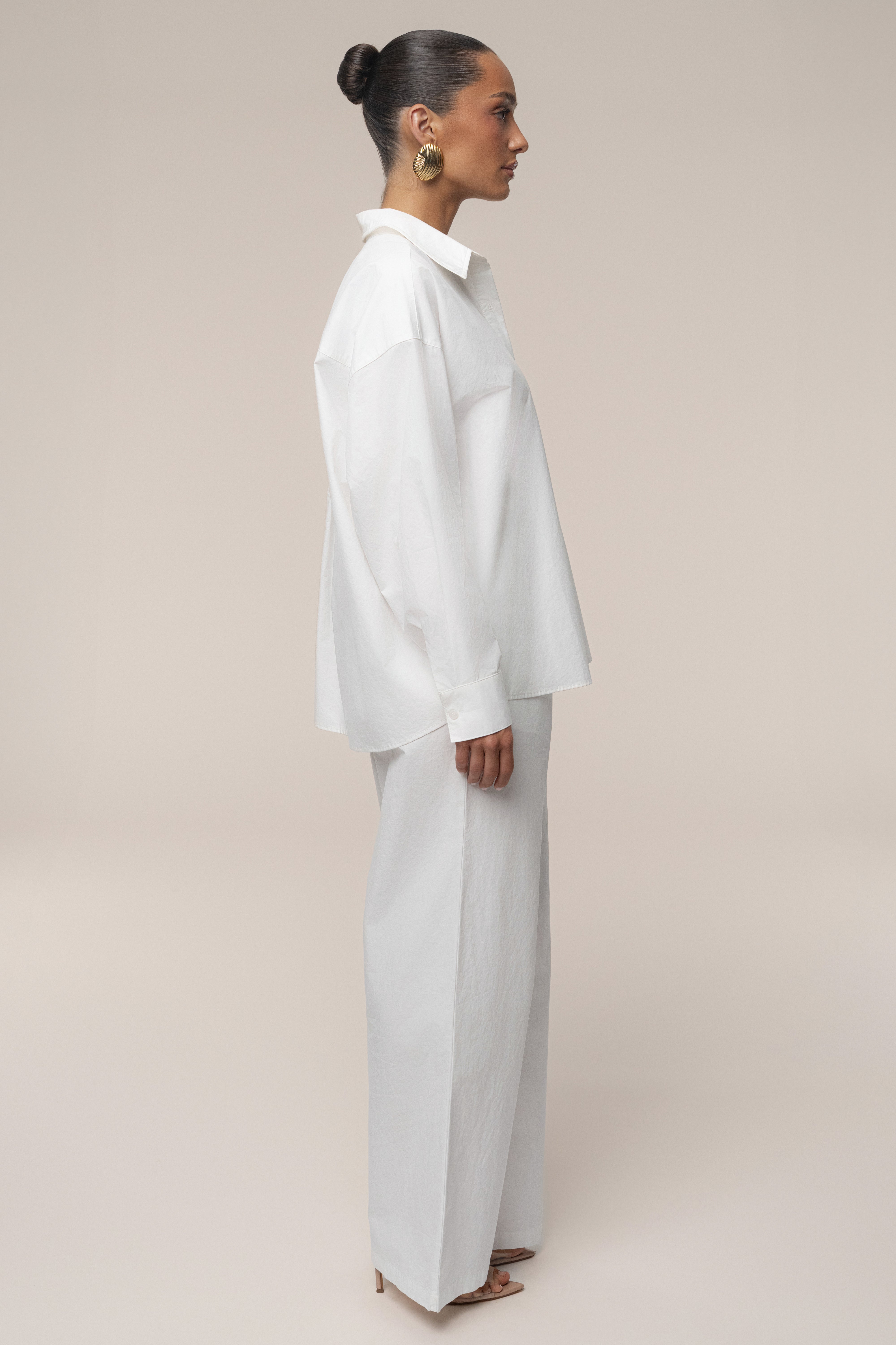 Ivory Leon Poplin Pant - JLUXLABEL