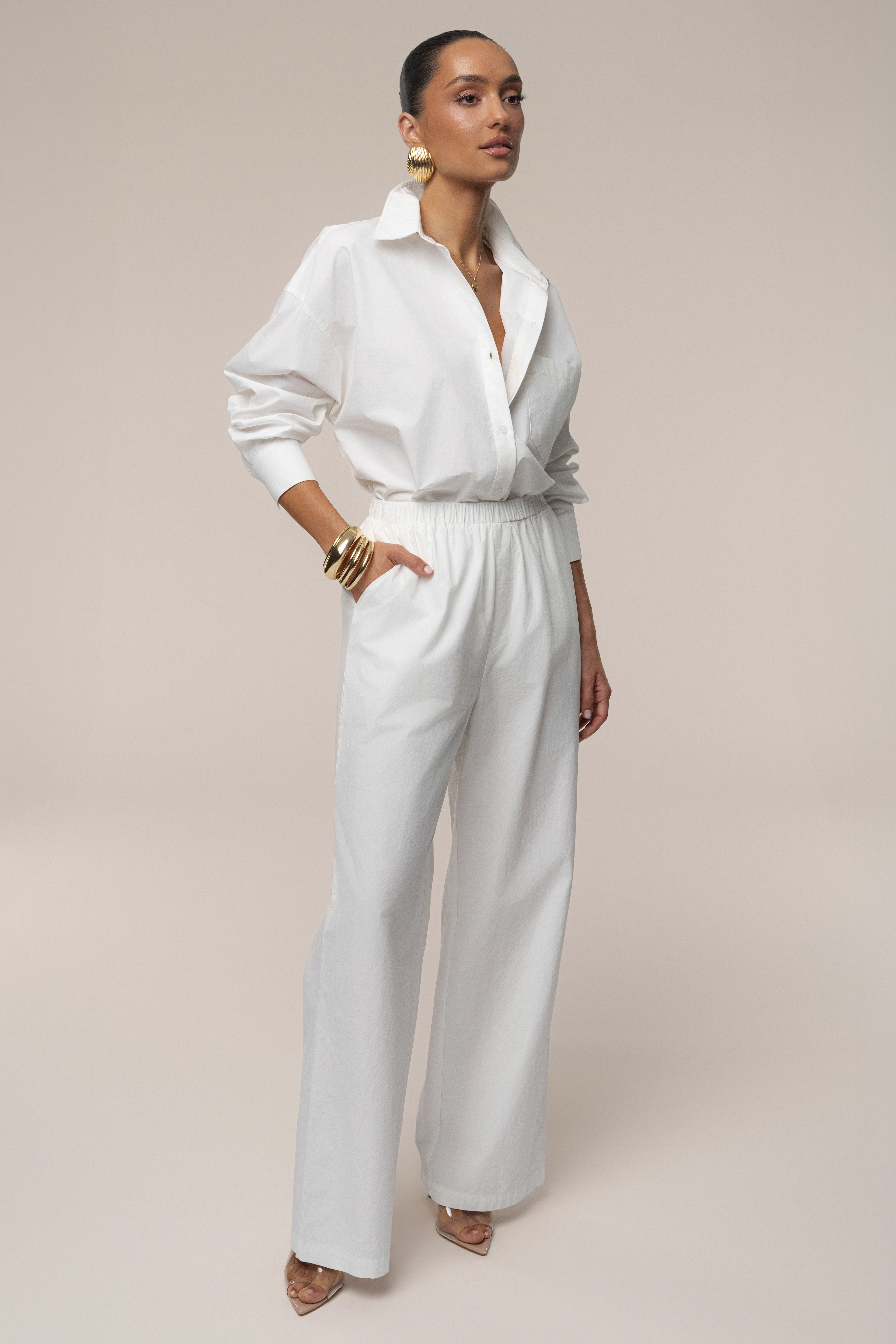 Ivory Leon Poplin Pant - JLUXLABEL