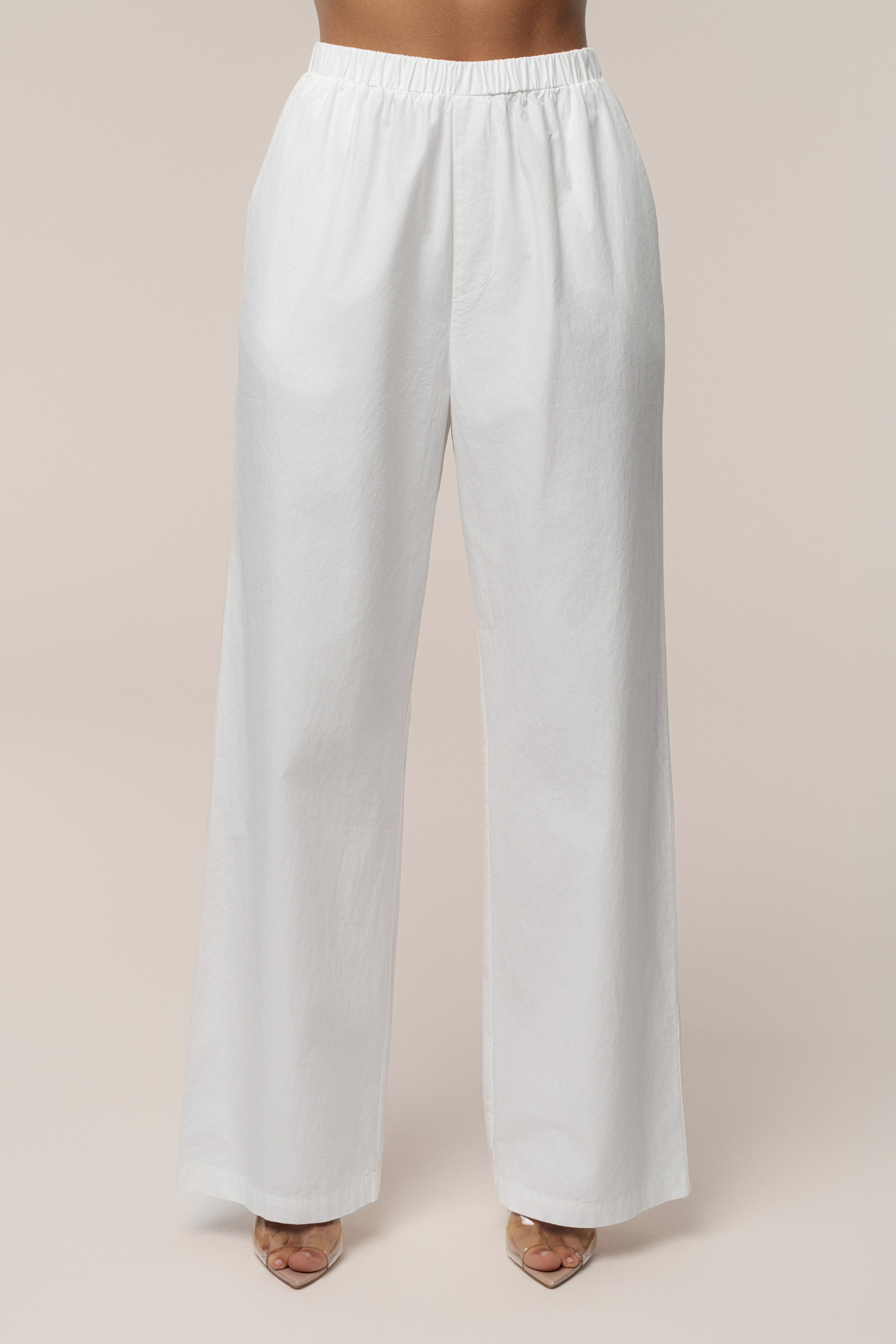Ivory Leon Poplin Pant - JLUXLABEL