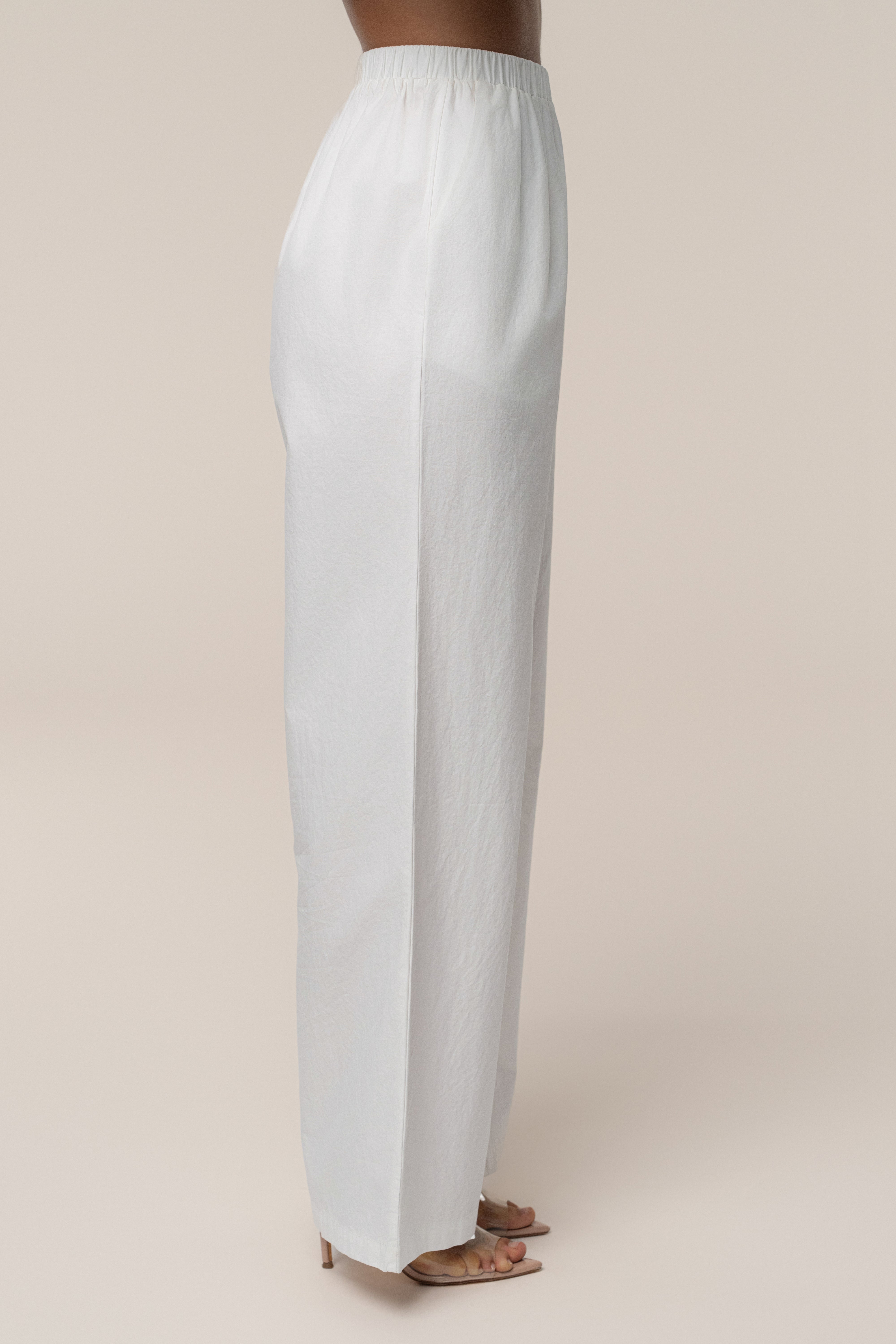 Ivory Leon Poplin Pant - JLUXLABEL