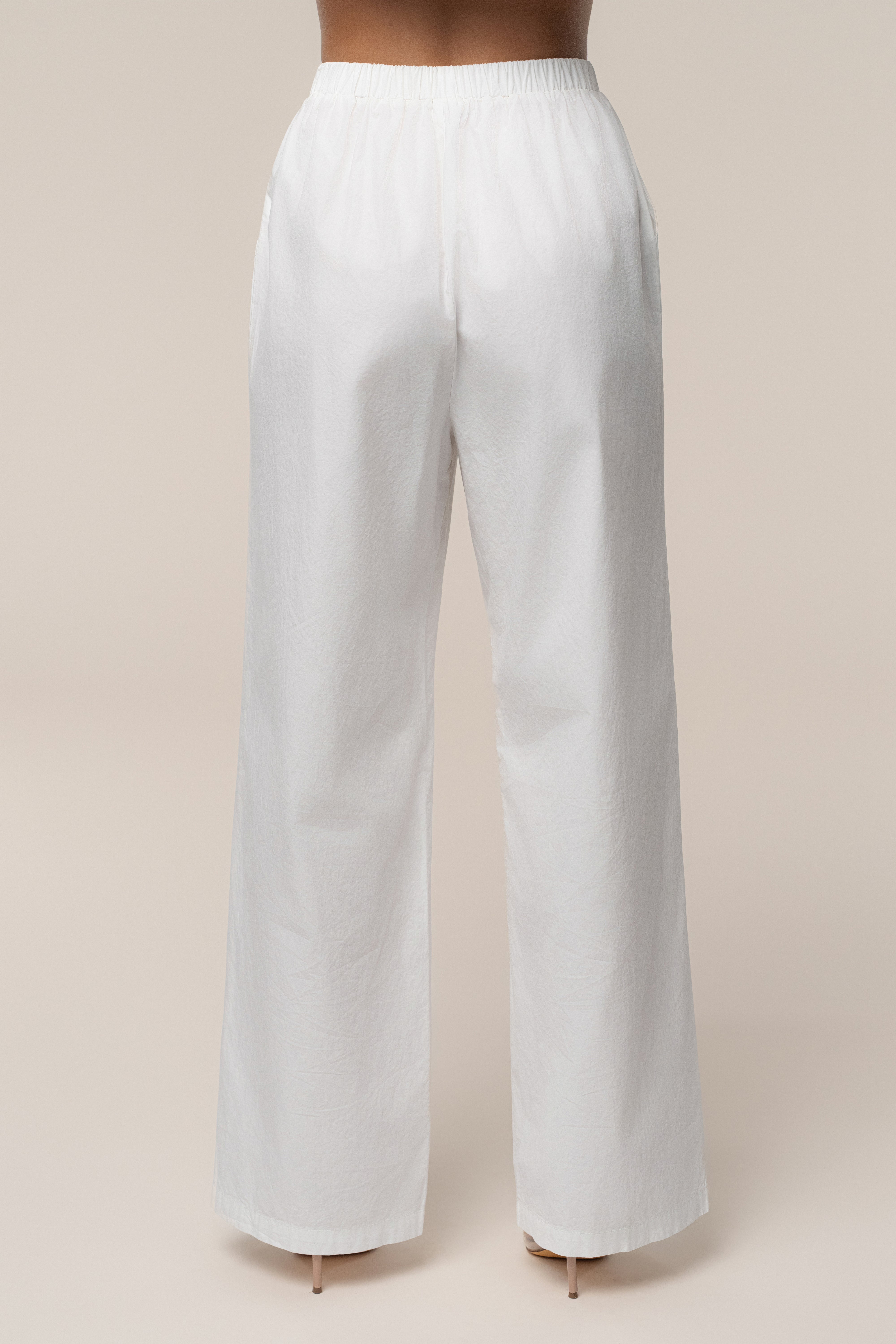 Ivory Leon Poplin Pant - JLUXLABEL