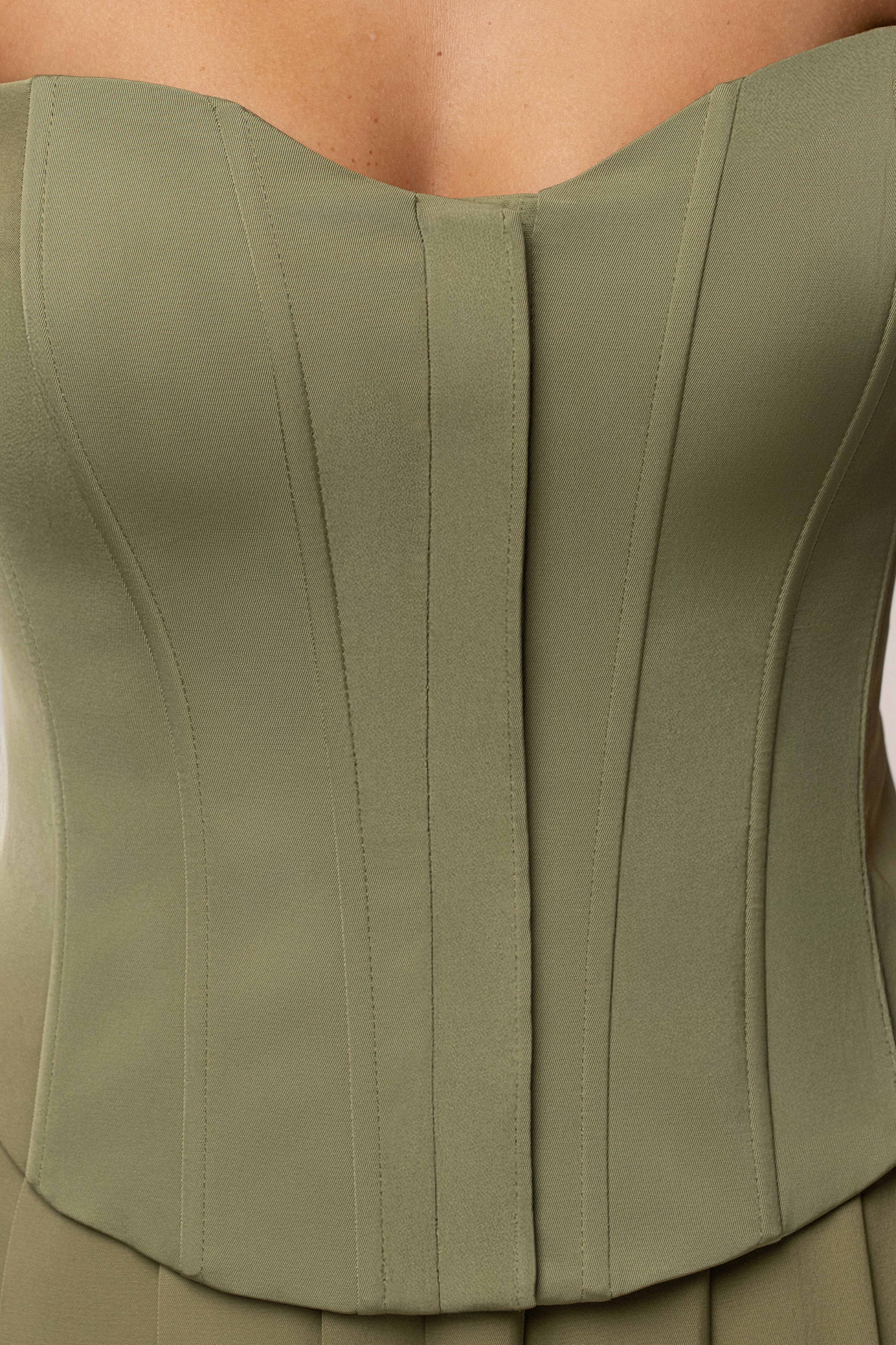 Olive Viv Satin Bustier Top - JLUXLABEL