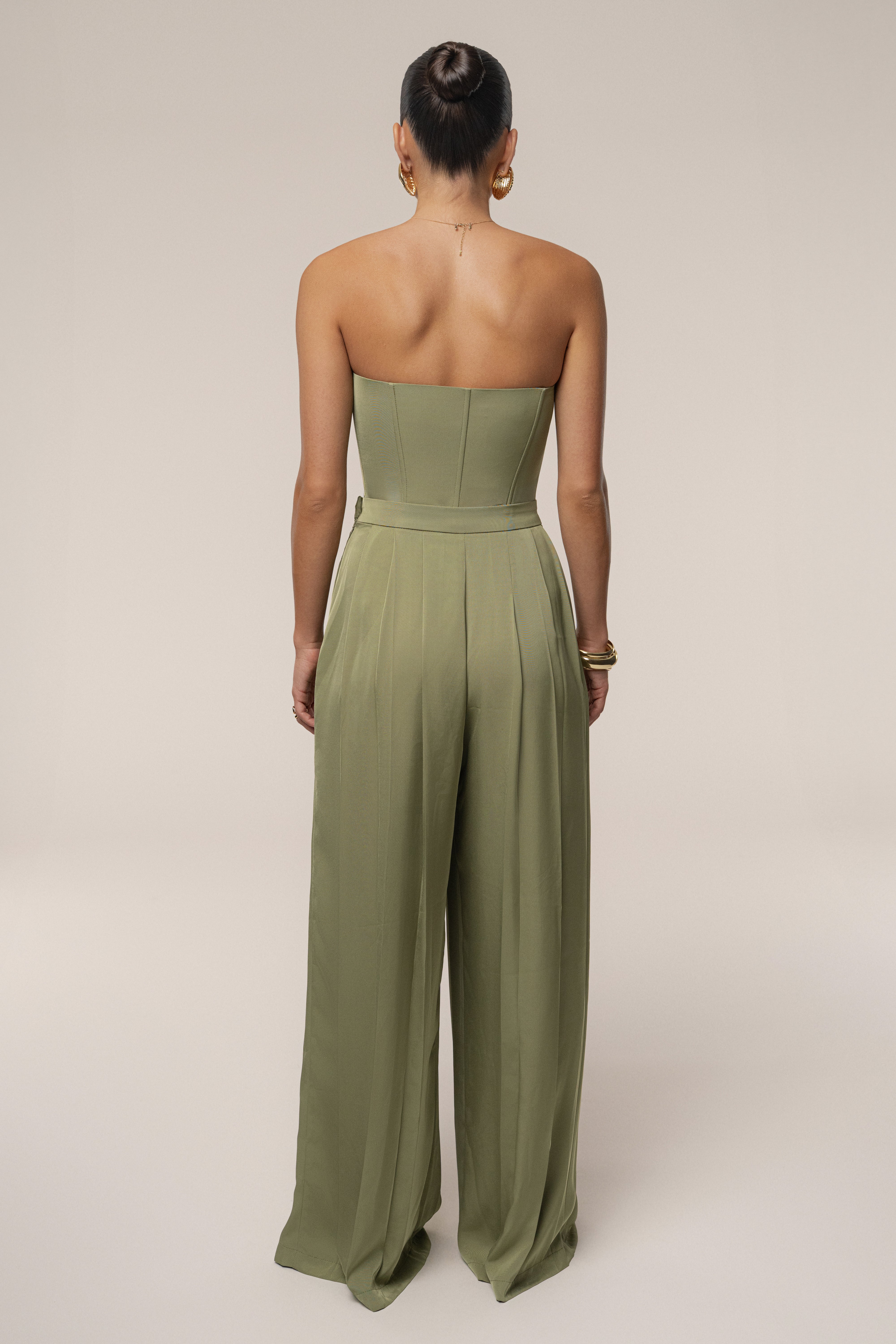 Olive Viv Satin Bustier Top - JLUXLABEL