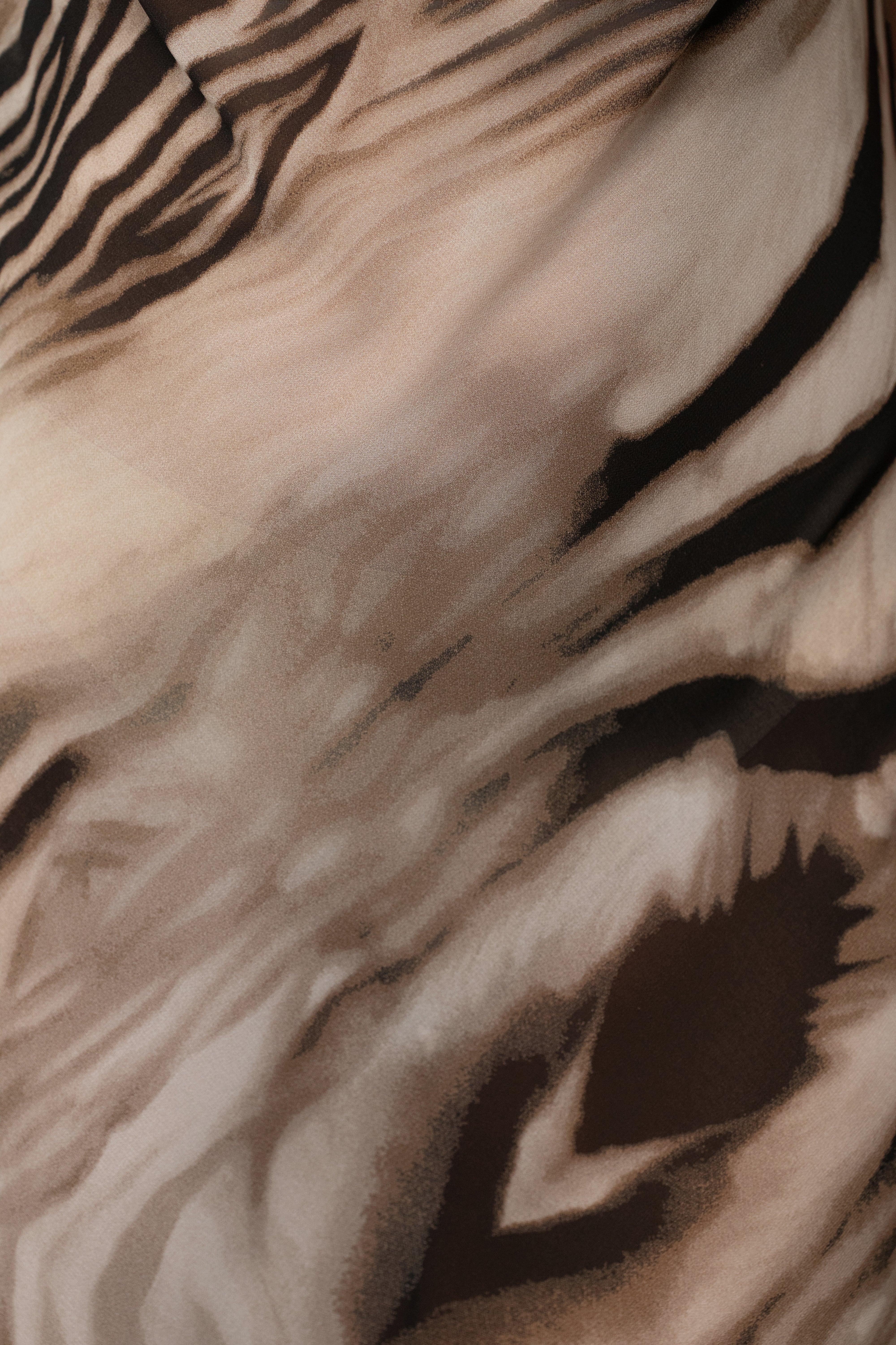 Brown Zebra Print Infinite Journey Maxi Dress - JLUXLABEL