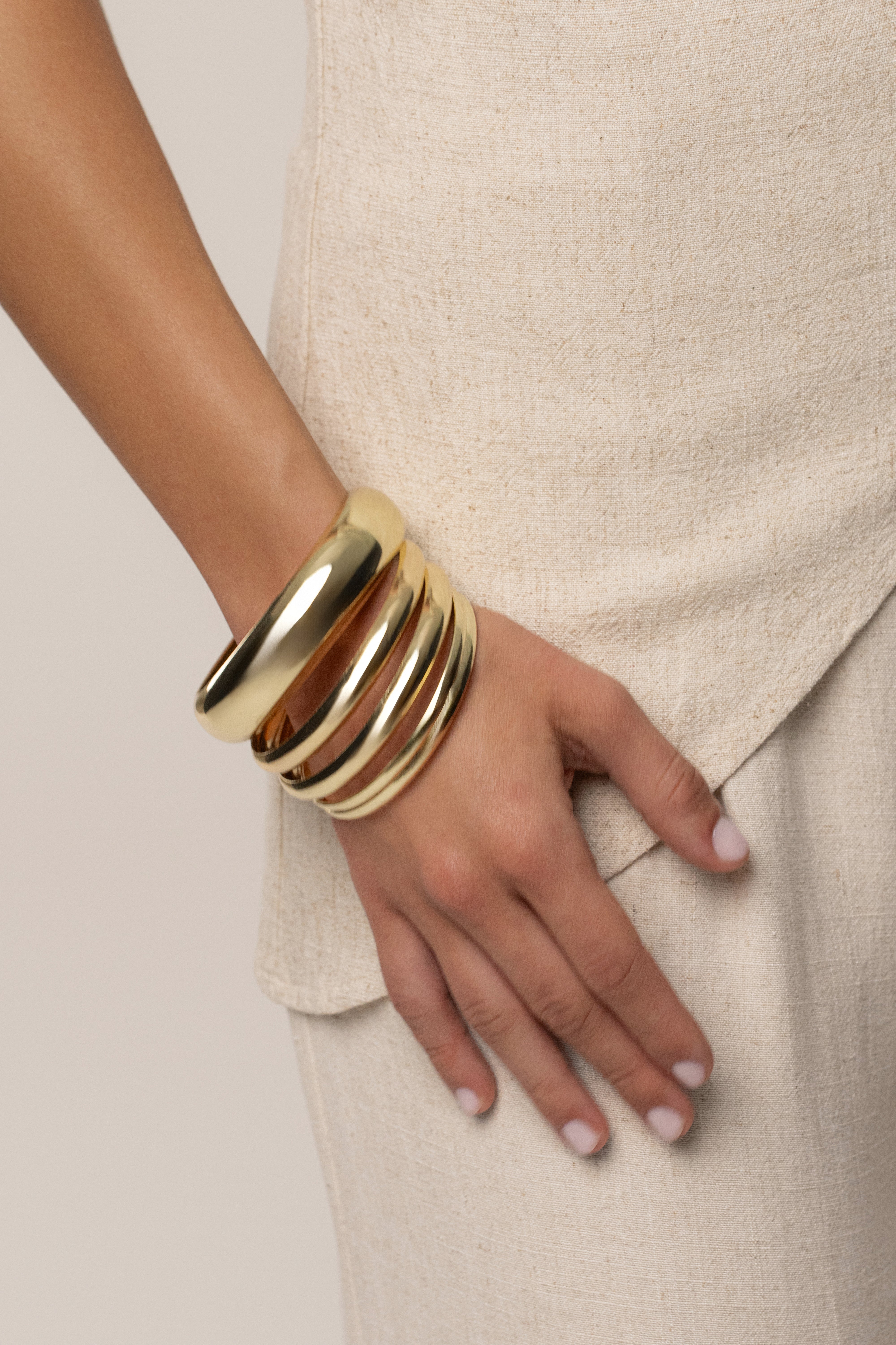 Gold On The Go Bracelet Set - JLUXLABEL