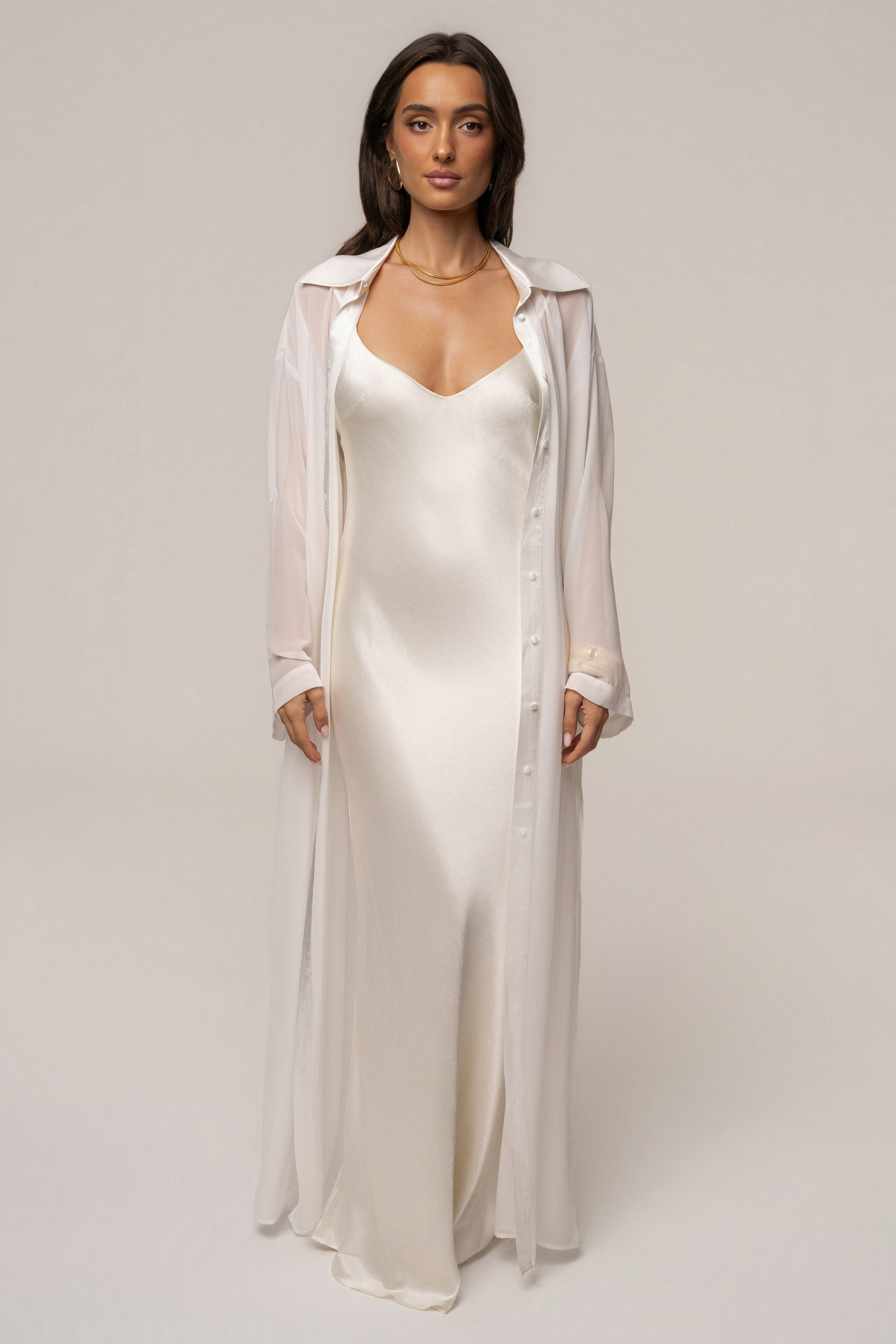 Ivory ocean breeze cover-up dress by JLUXLABEL with lightweight, flowy fabric and ocean-inspired design for beachwear.