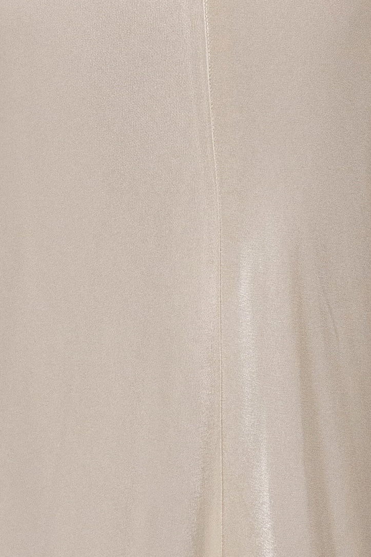 Ivory Promise Satin Maxi Dress by JLUXLABEL featuring a flowing satin fabric and elegant floor-length design.