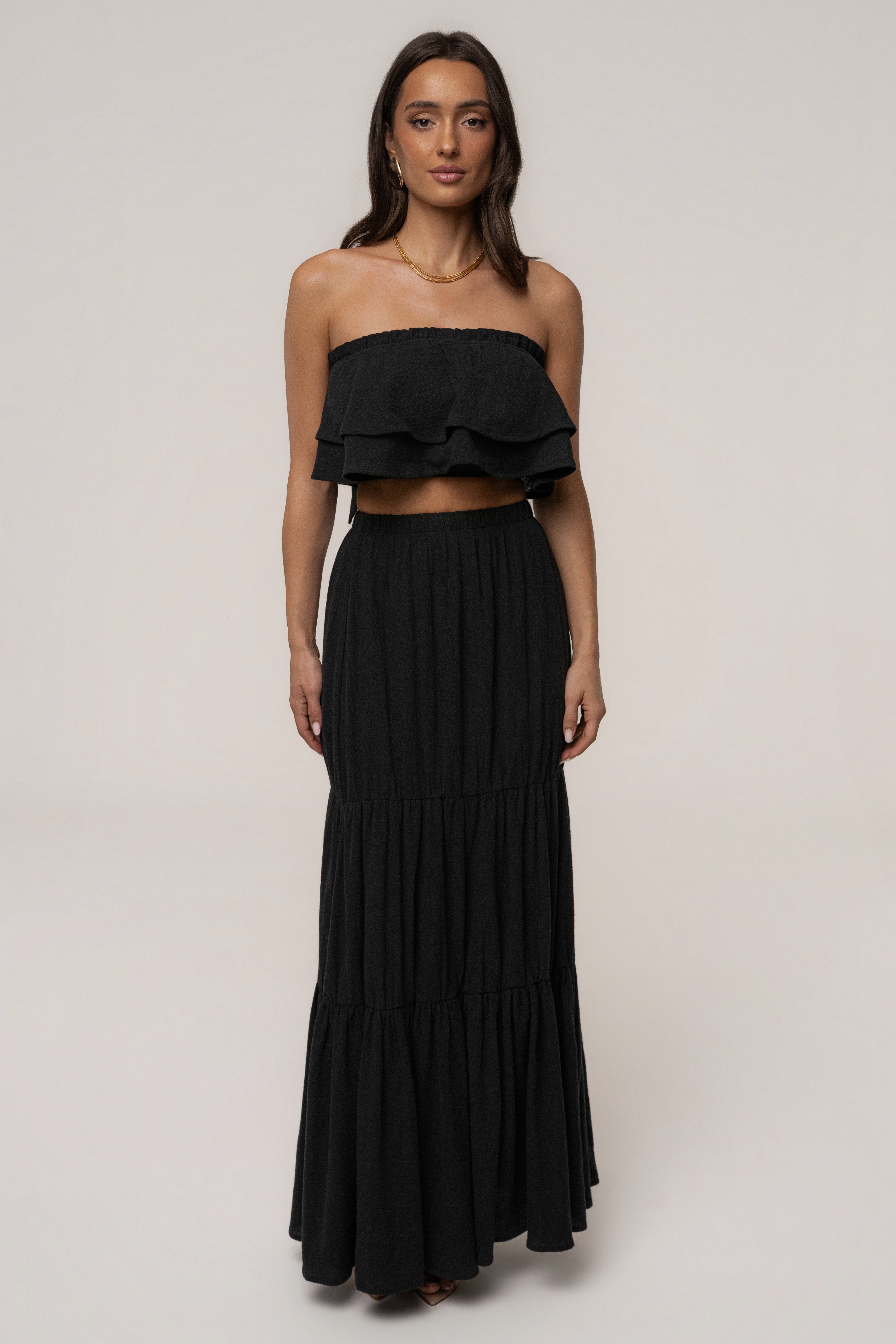Black By The Sea Skirt Set