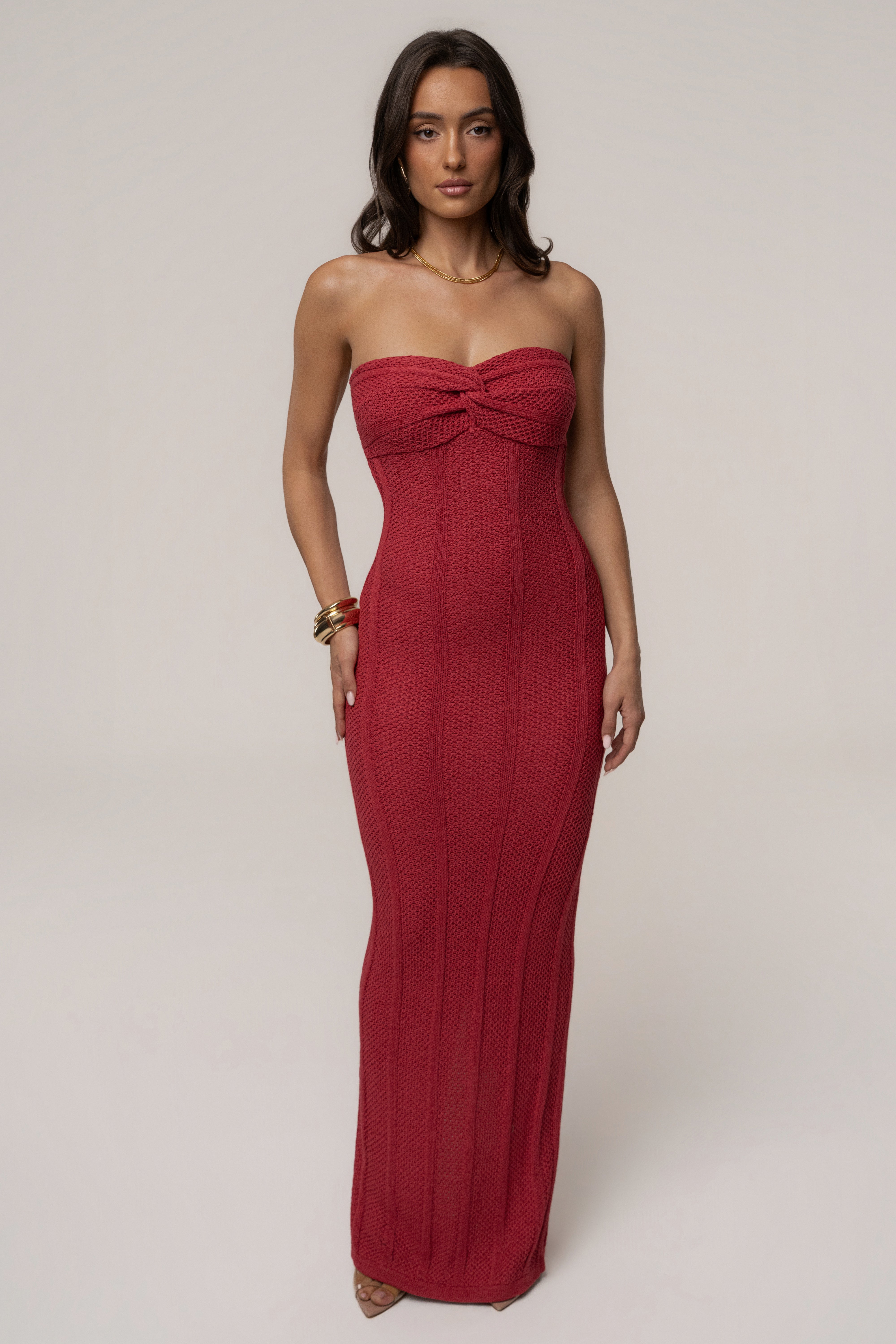 Berry Blanca Robe Maxi Bustier