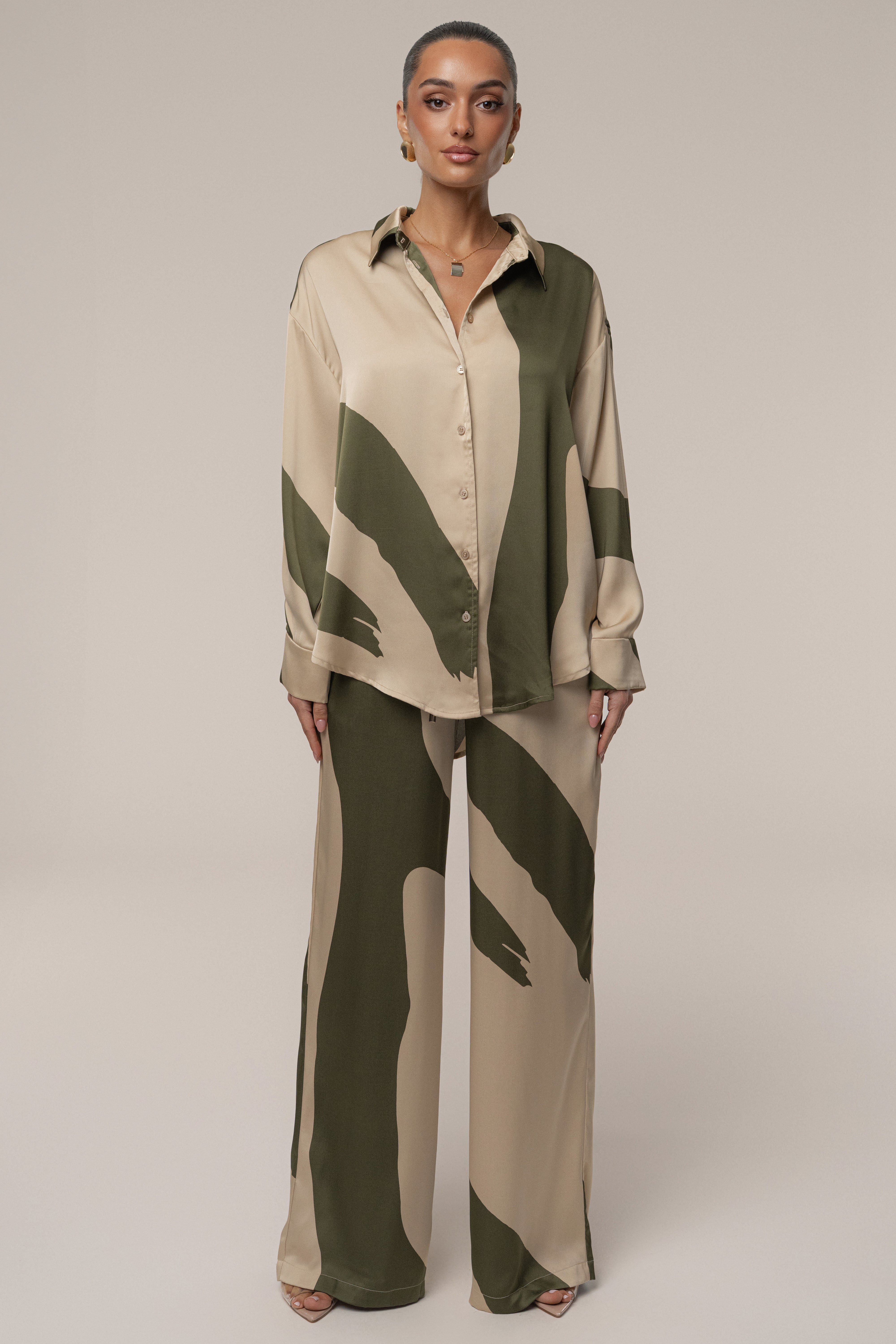 Multi Ella Safari Blouse - JLUXLABEL