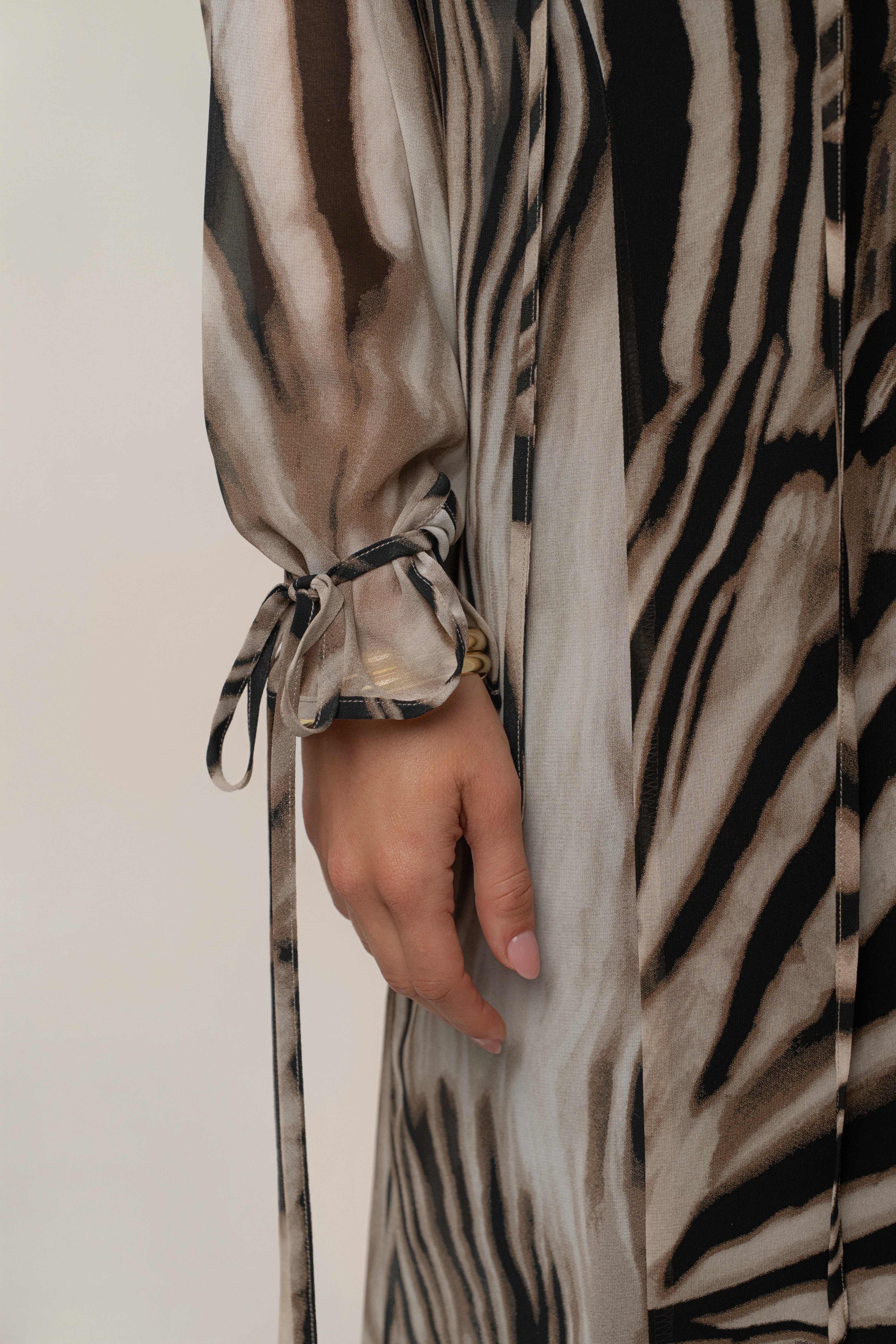 Brown Zebra New Vista Maxi Dress - JLUXLABEL