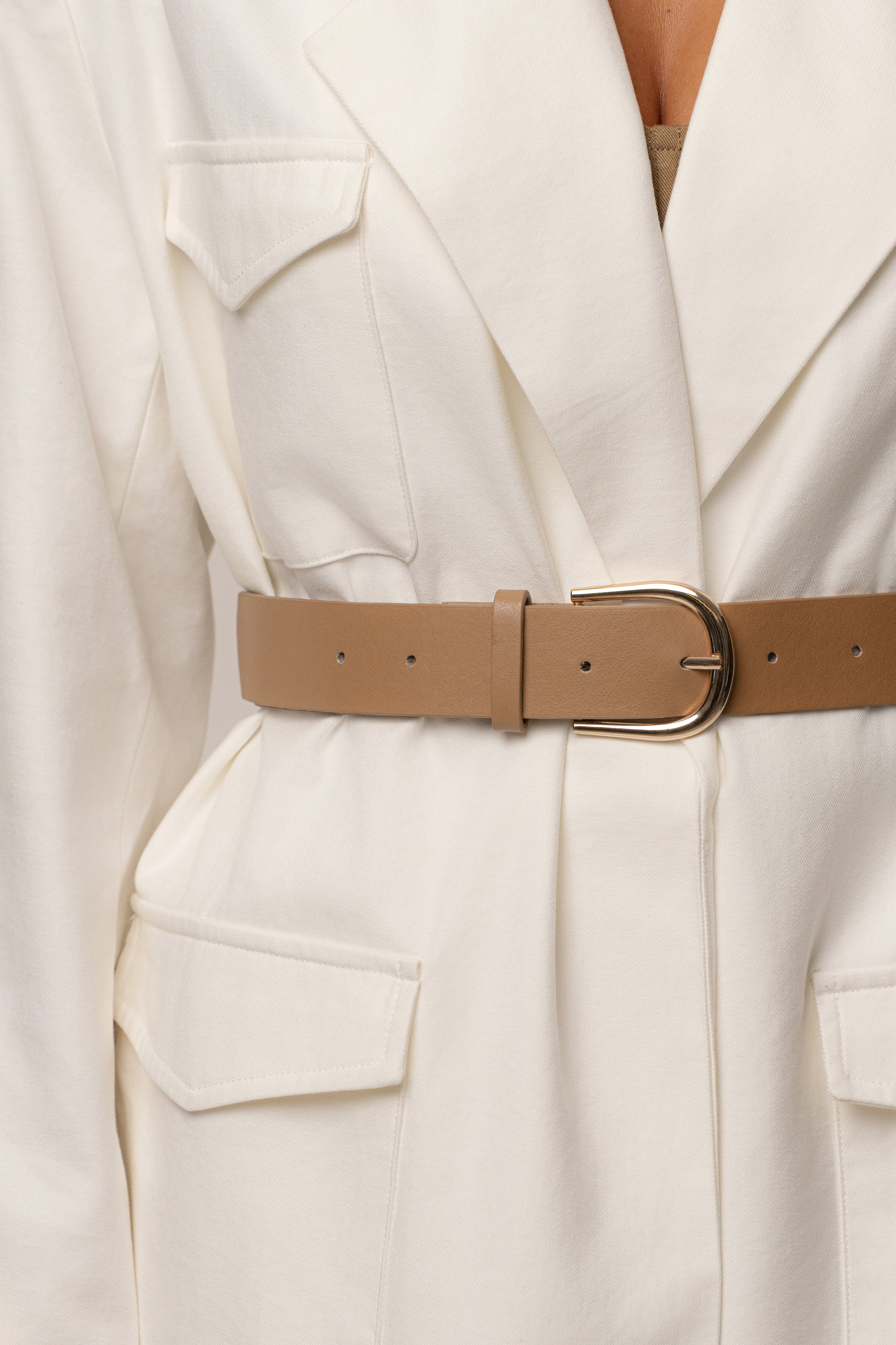 Ivory Precision Woven Blazer - JLUXLABEL