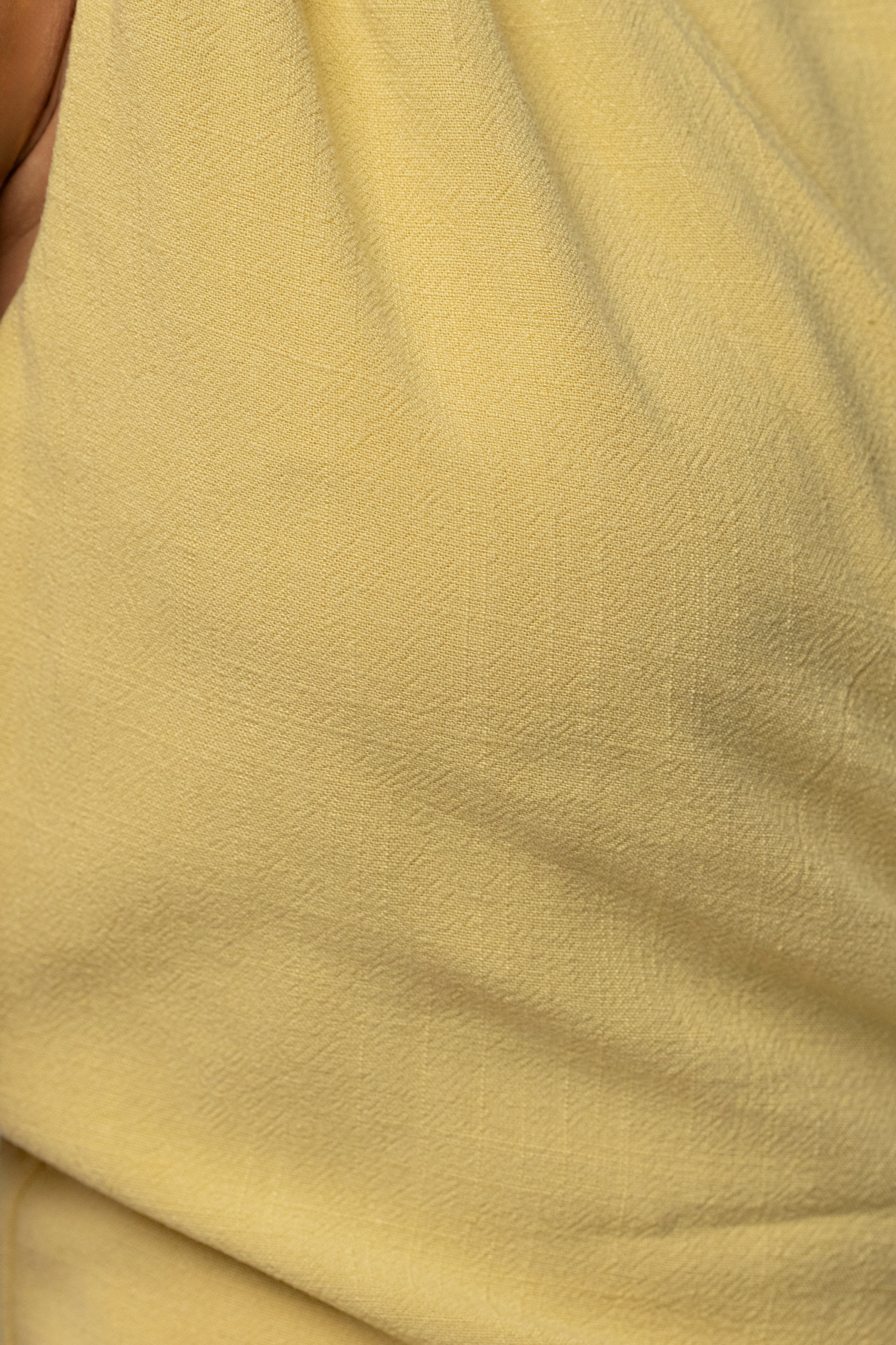 Yellow Palmera One Shoulder Top - JLUXLABEL