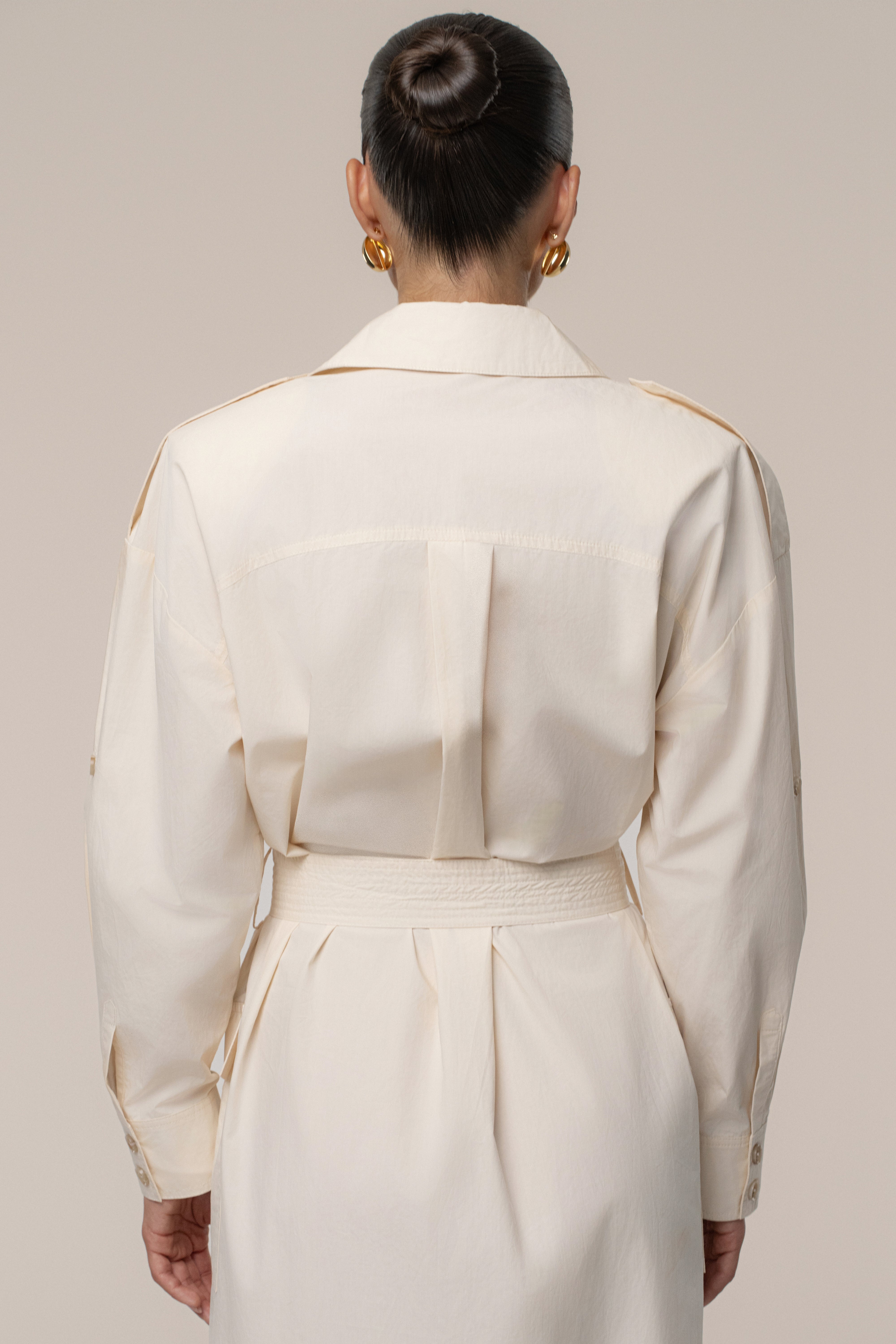 Buttercream Harbor Shore Belted Maxi Dress - JLUXLABEL