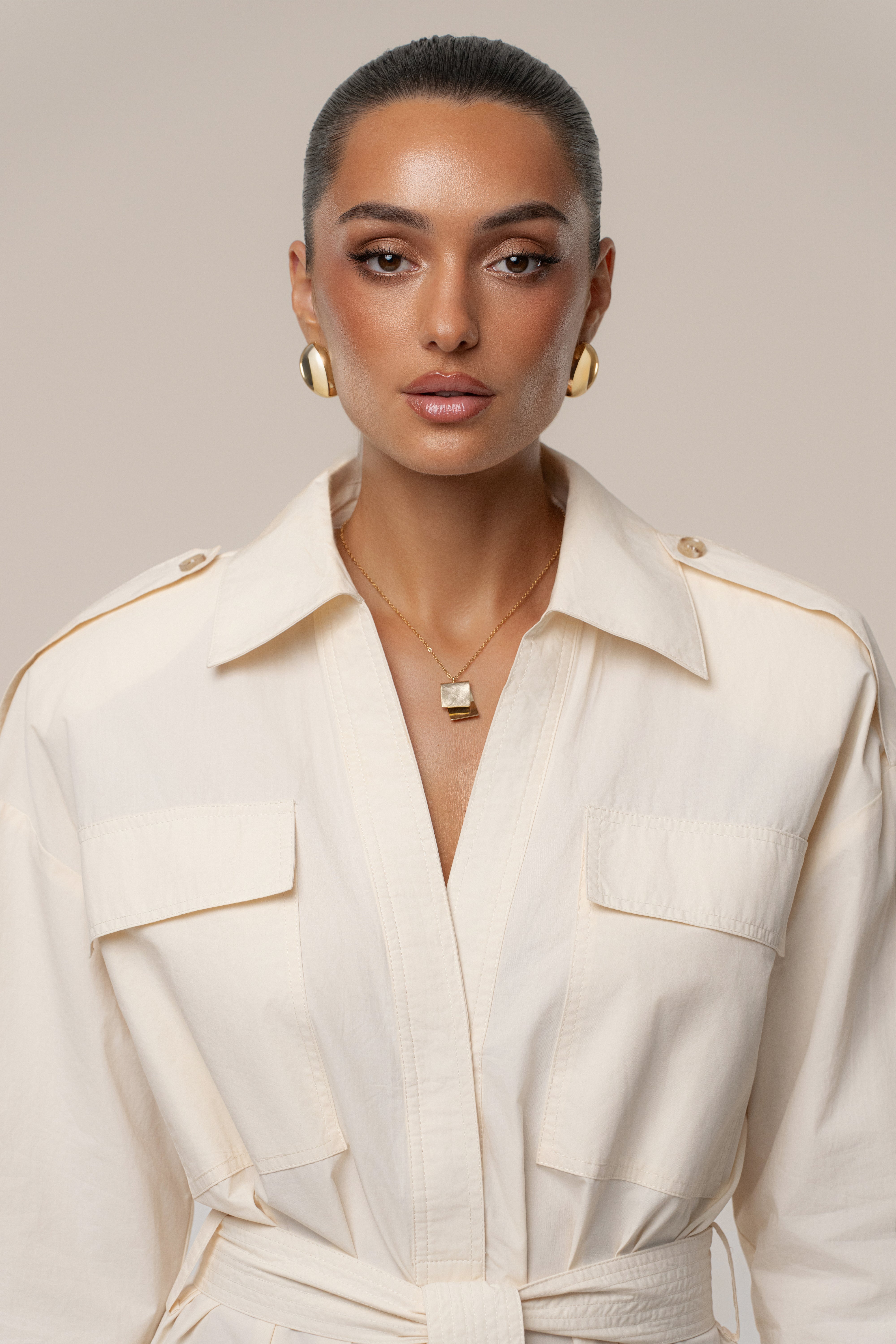 Buttercream Harbor Shore Belted Maxi Dress - JLUXLABEL