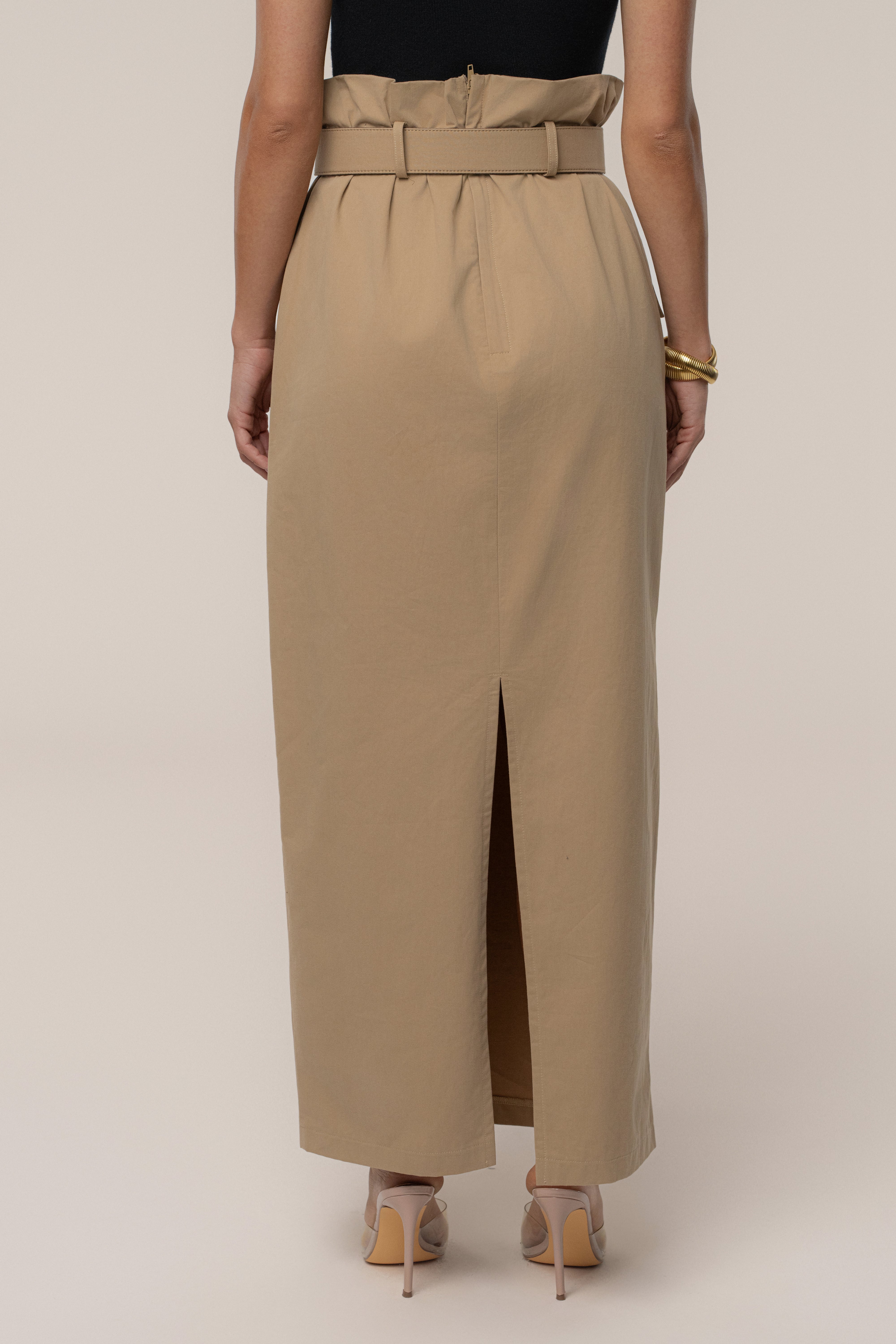 Khaki New Edge Cargo Skirt - JLUXLABEL
