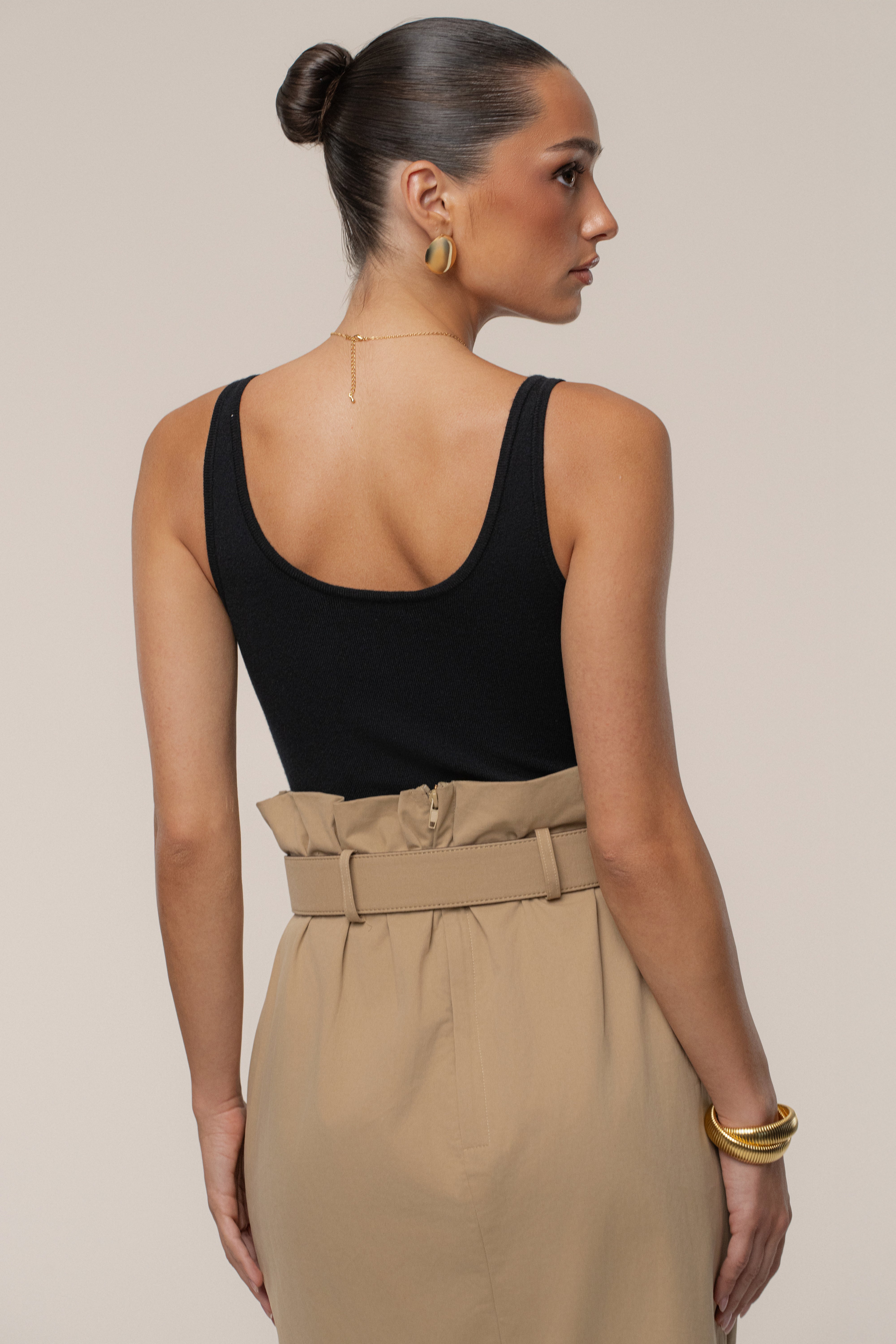 Black Romi Knit Bodysuit - JLUXLABEL