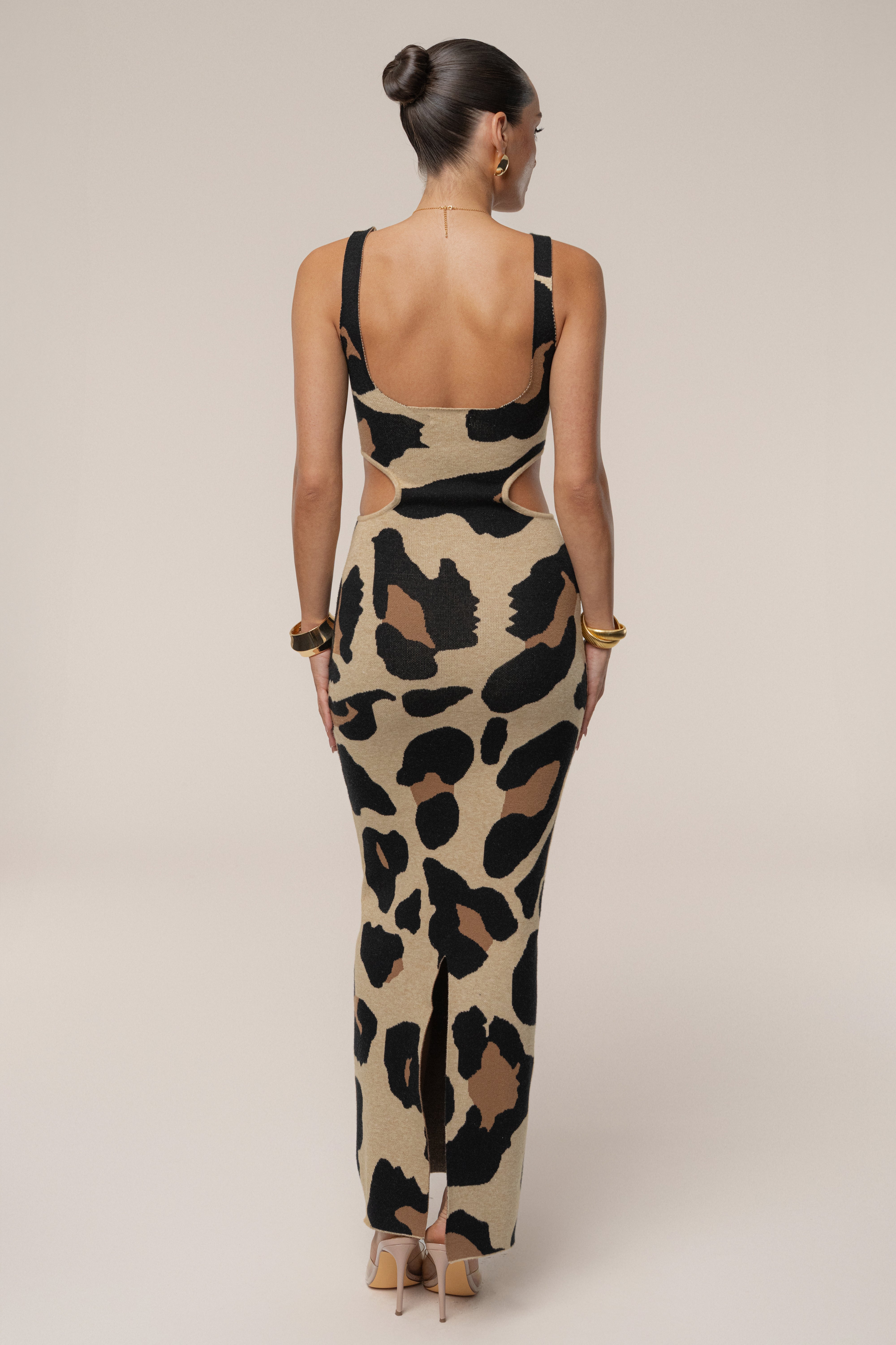 Leopard Zahara Print Maxi Dress - JLUXLABEL