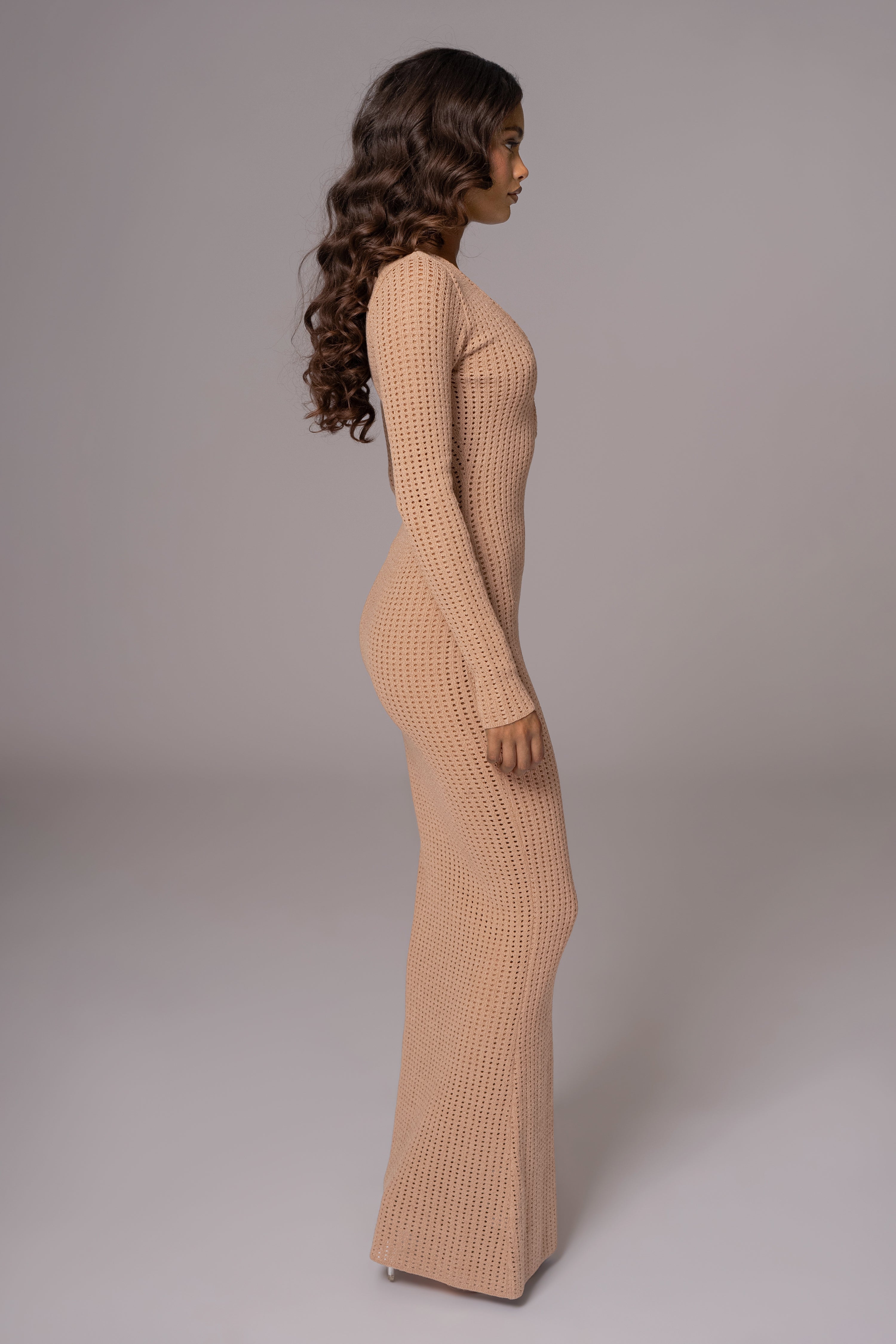 Sand Sol Sweater Knit Dress - JLUXLABEL