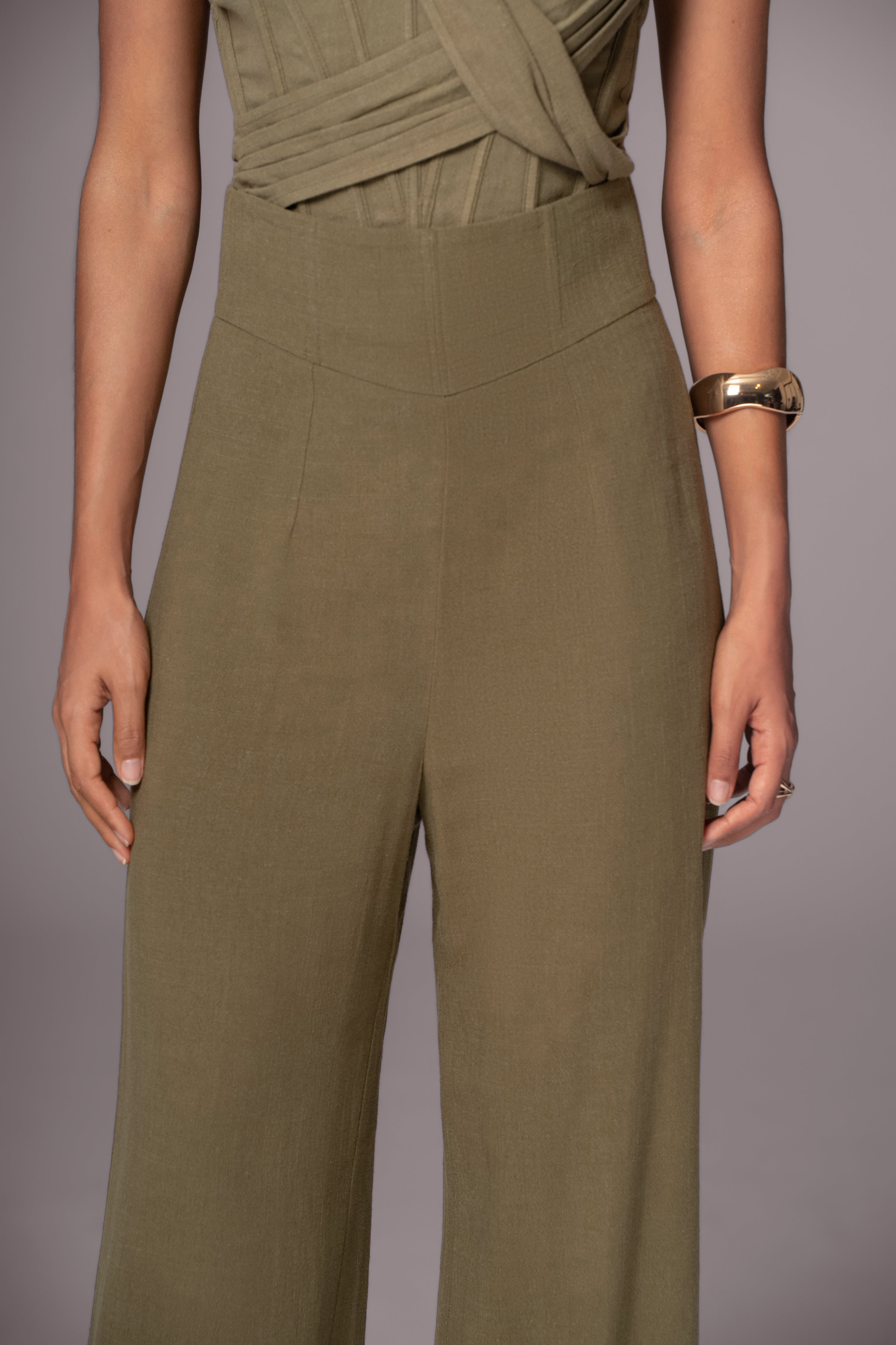 Olive Explorer Linen Pants - JLUXLABEL
