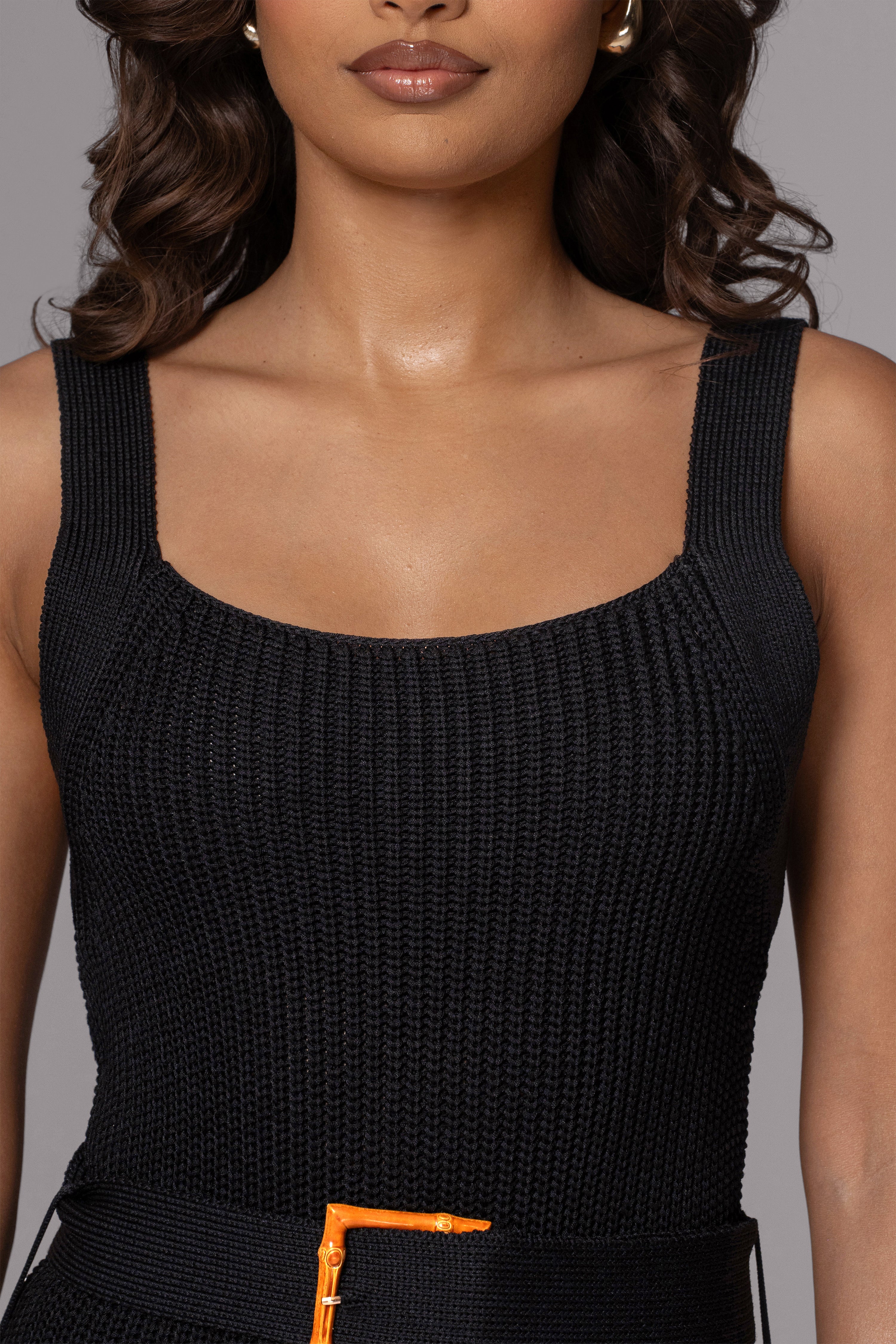 Black Moonrise Ribbed Maxi Dress - JLUXLABEL