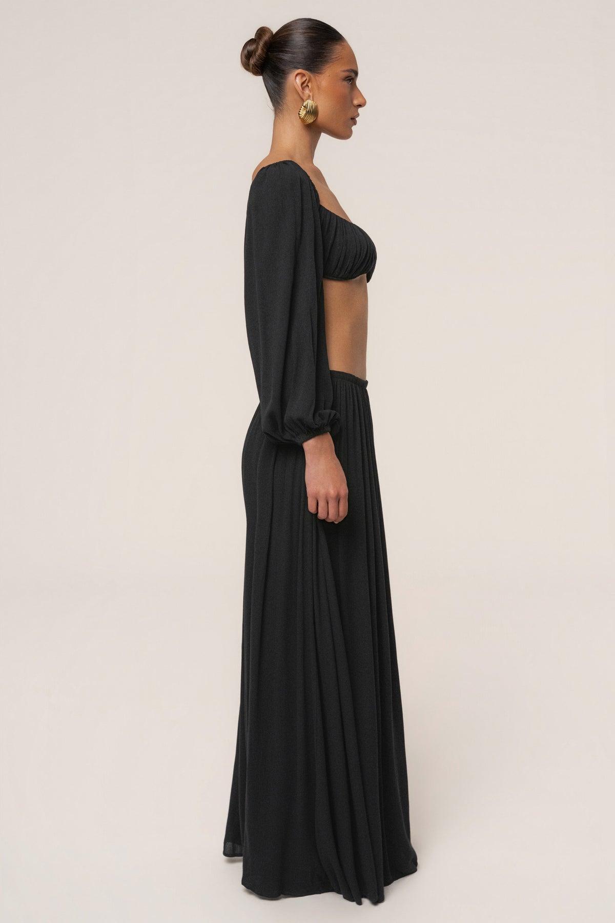 Black Warm Nights Skirt Set