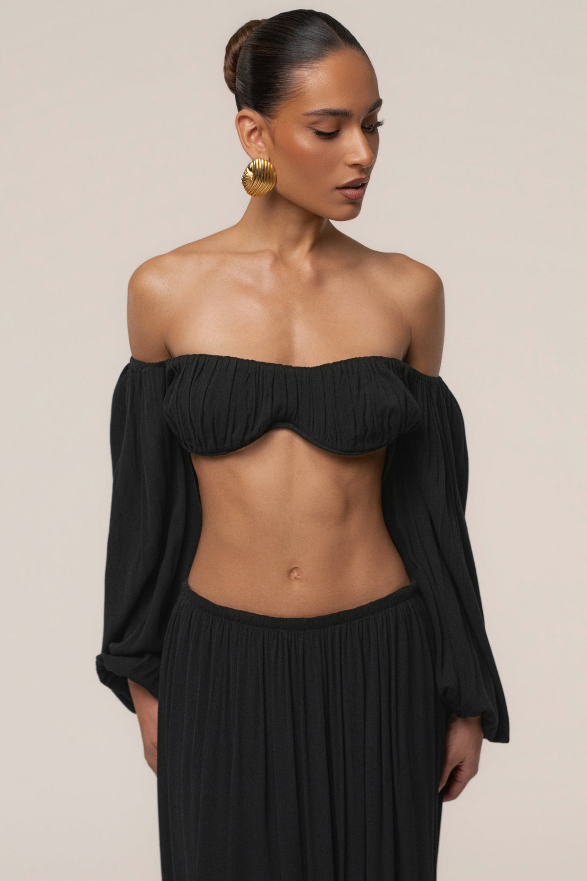 Black Warm Nights Skirt Set