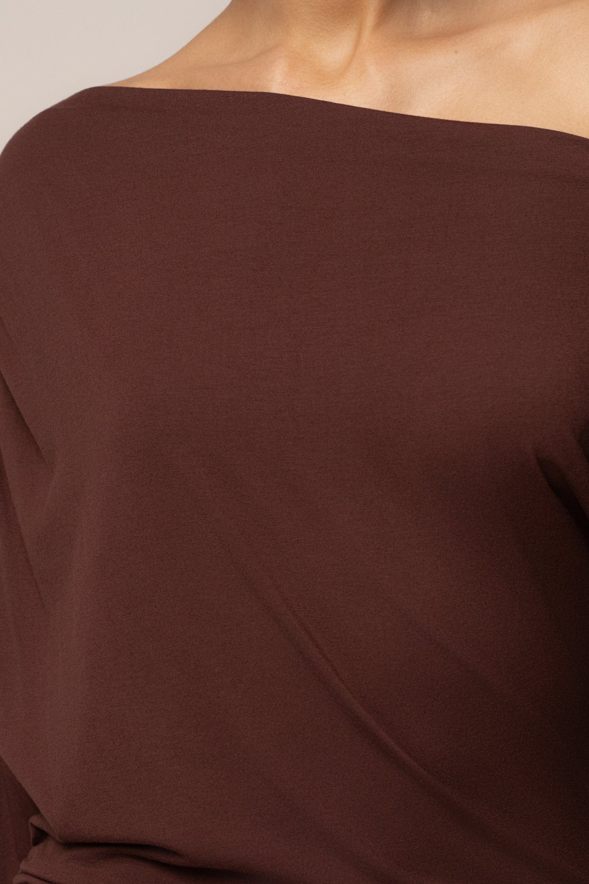 Brown JLUXLABEL winter soirée pant set featuring a stylish, coordinated top and wide-leg pants for a chic, cozy look.