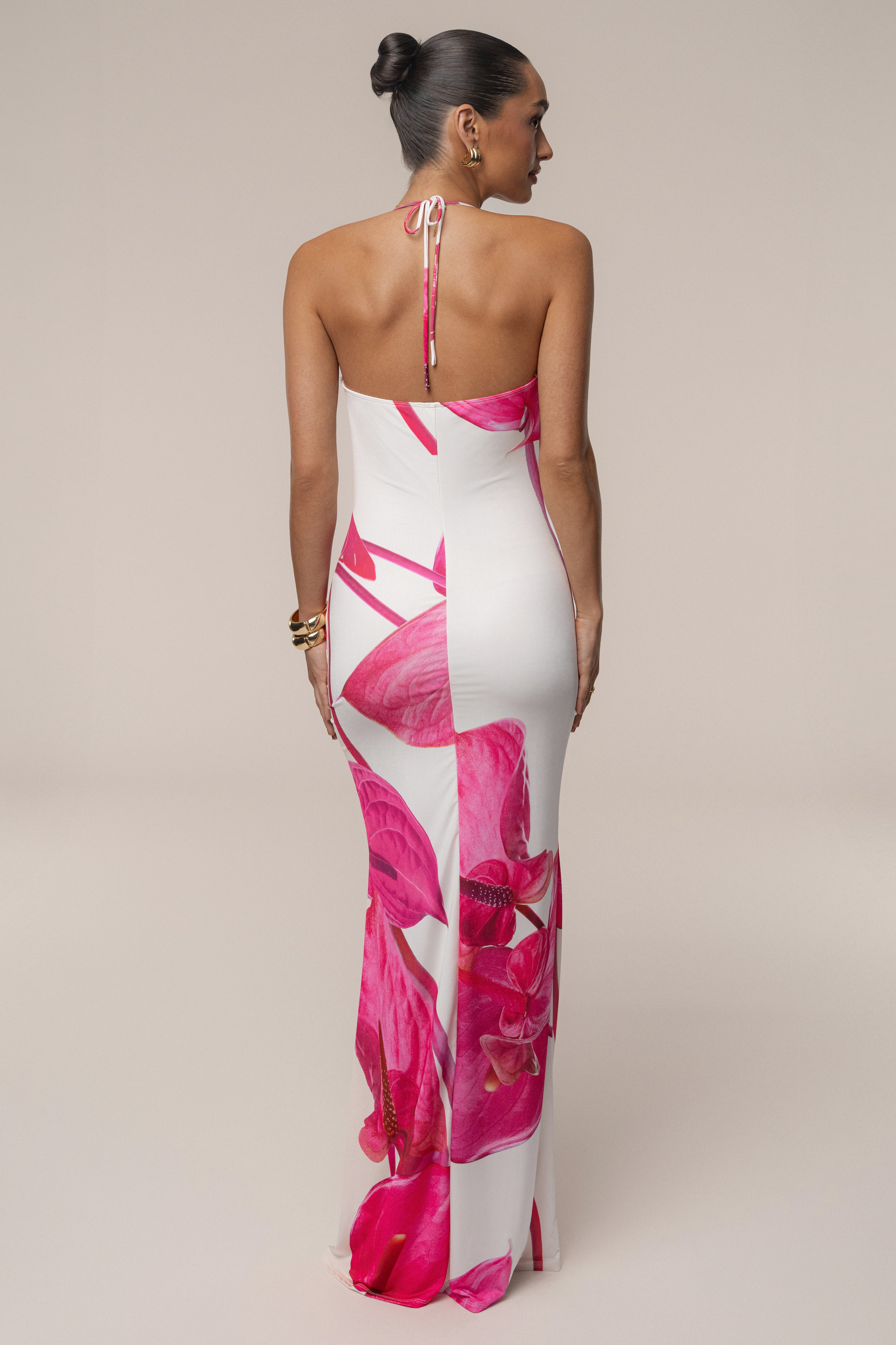 Ivory Midsummer Cowl Neck Dress - JLUXLABEL