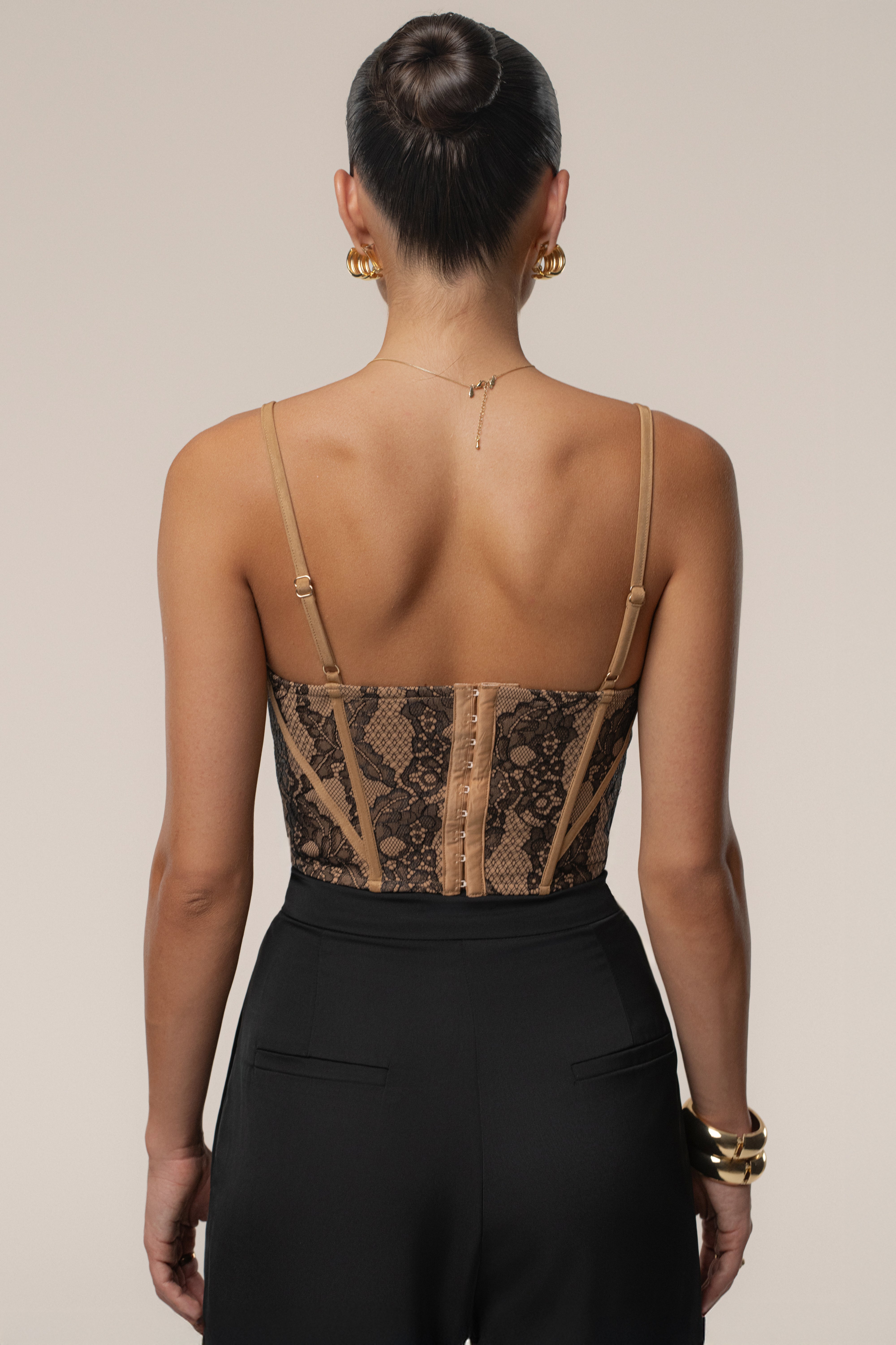 Black Desire Lace Corset - JLUXLABEL