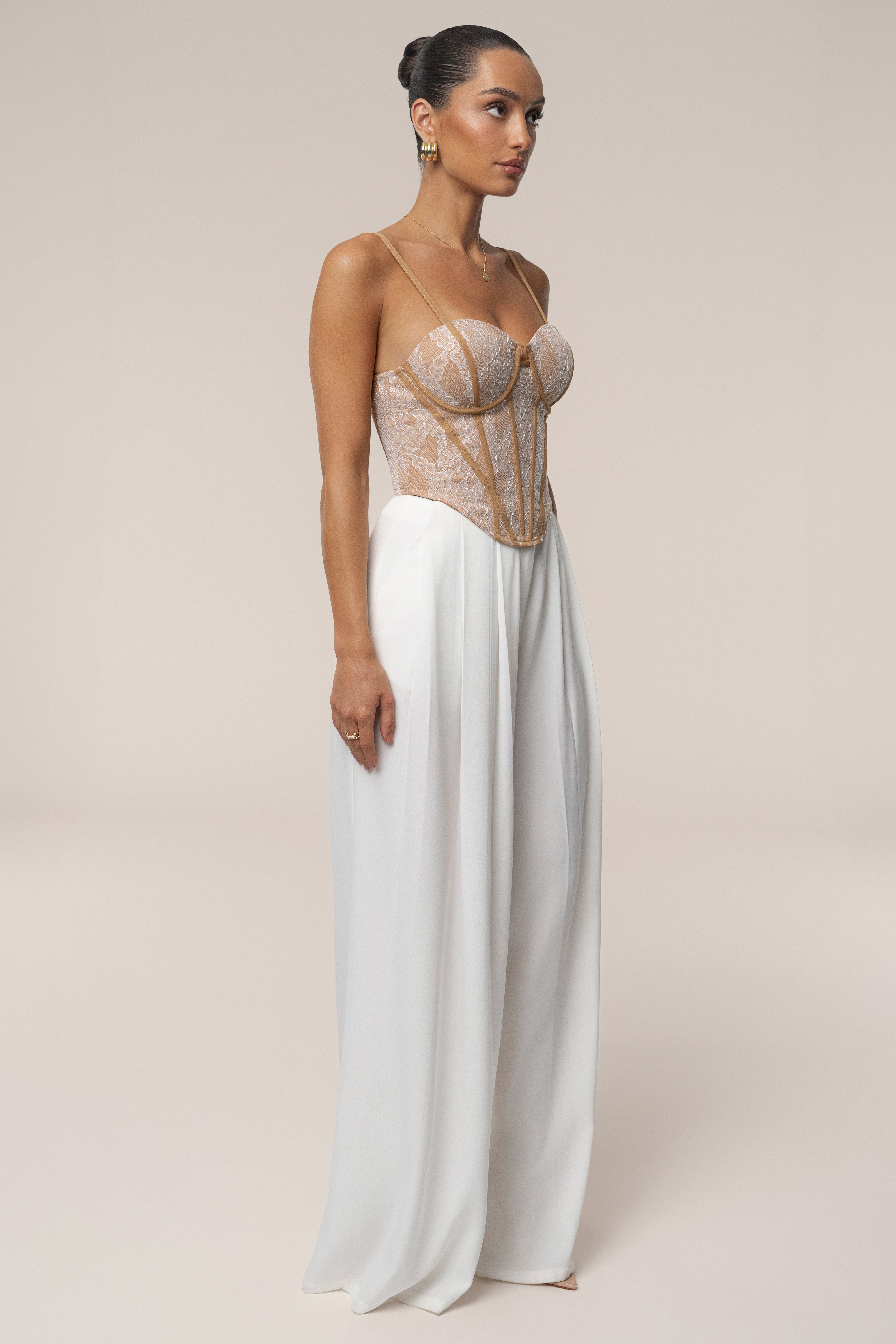 Ivory Desire Lace Corset - JLUXLABEL