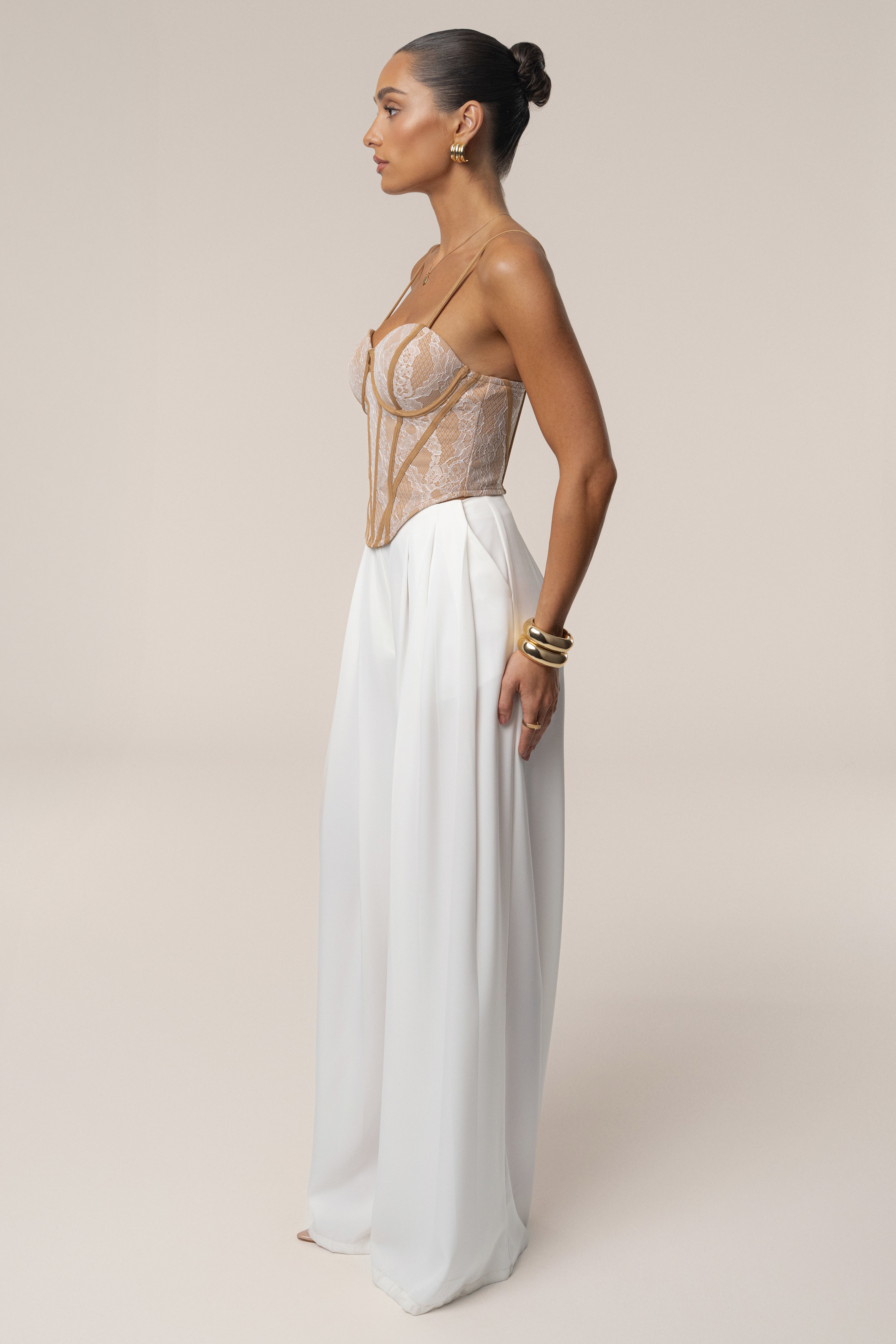 Ivory Desire Lace Corset - JLUXLABEL