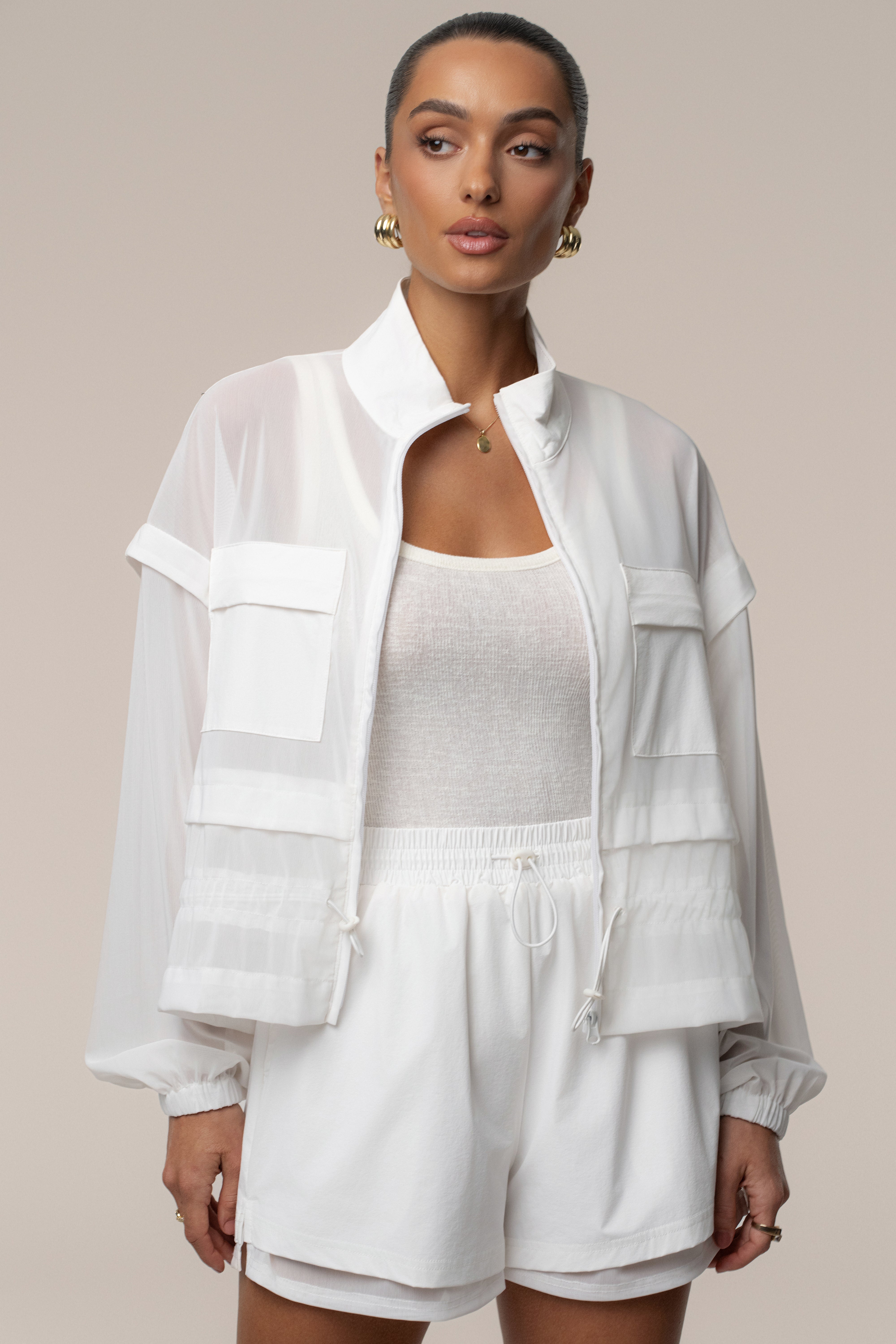 Ivory Free Flow Jacket - JLUXLABEL