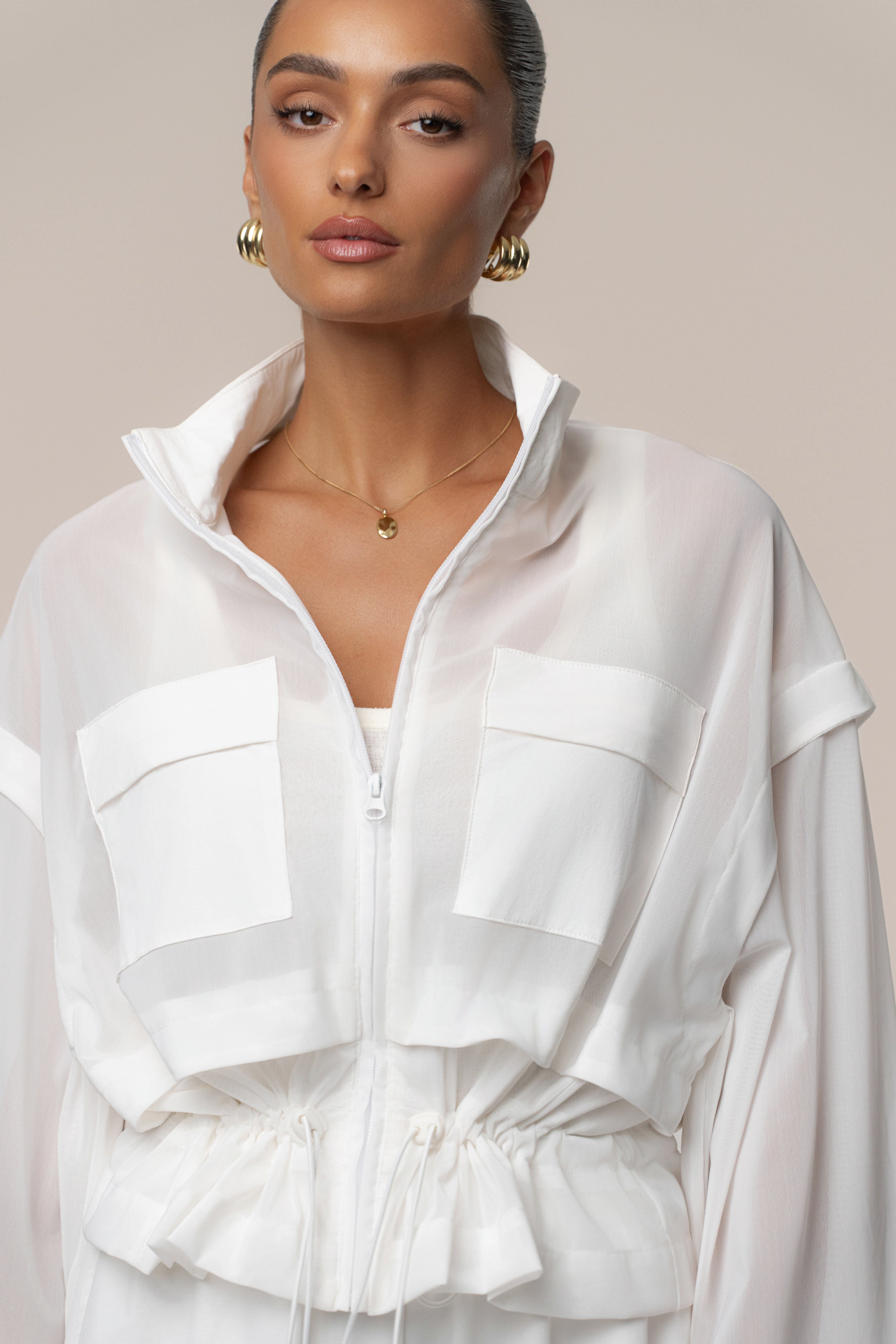 Ivory Free Flow Jacket - JLUXLABEL