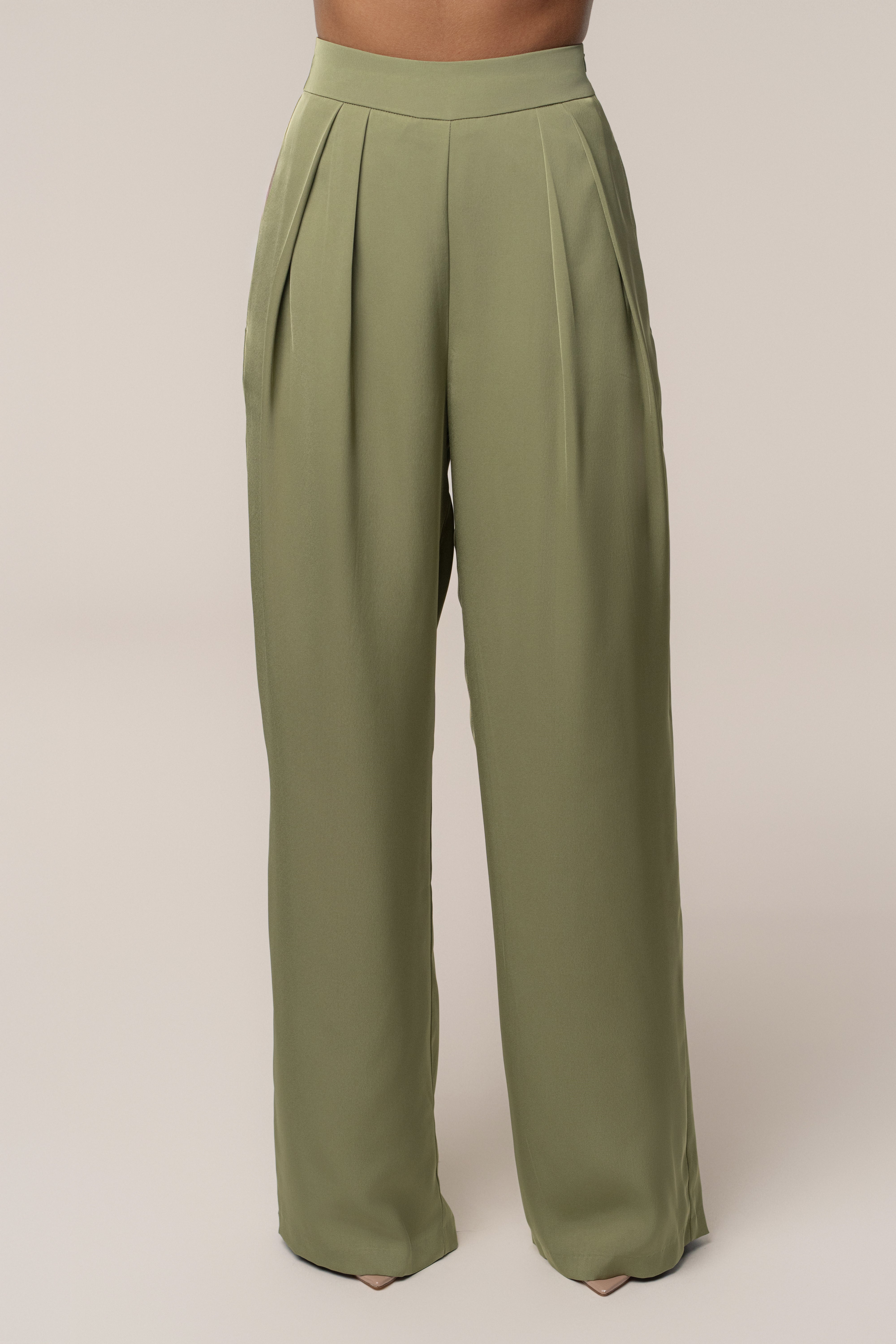 Olive Candice Trousers - JLUXLABEL