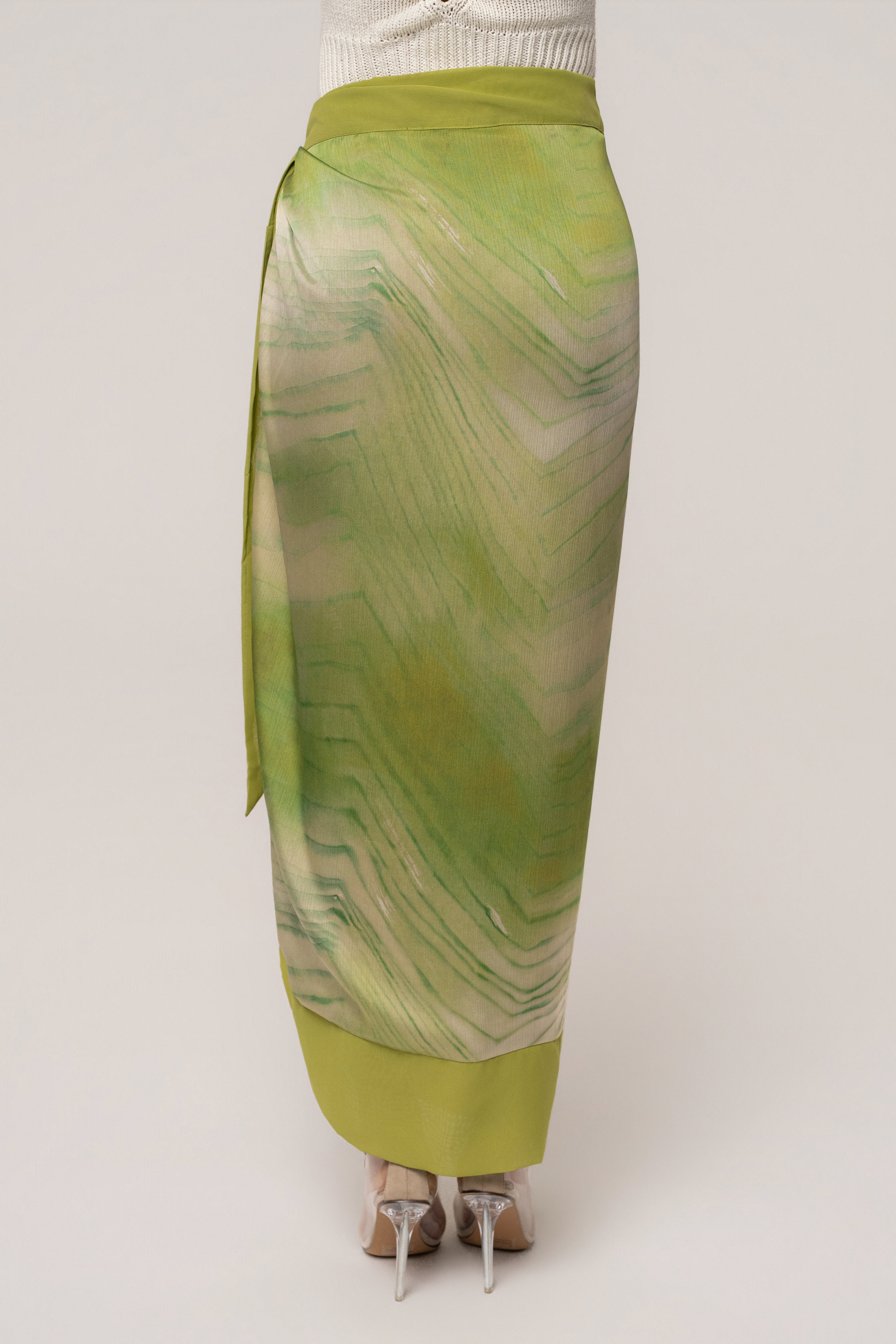 Green Bahía Wrap Skirt