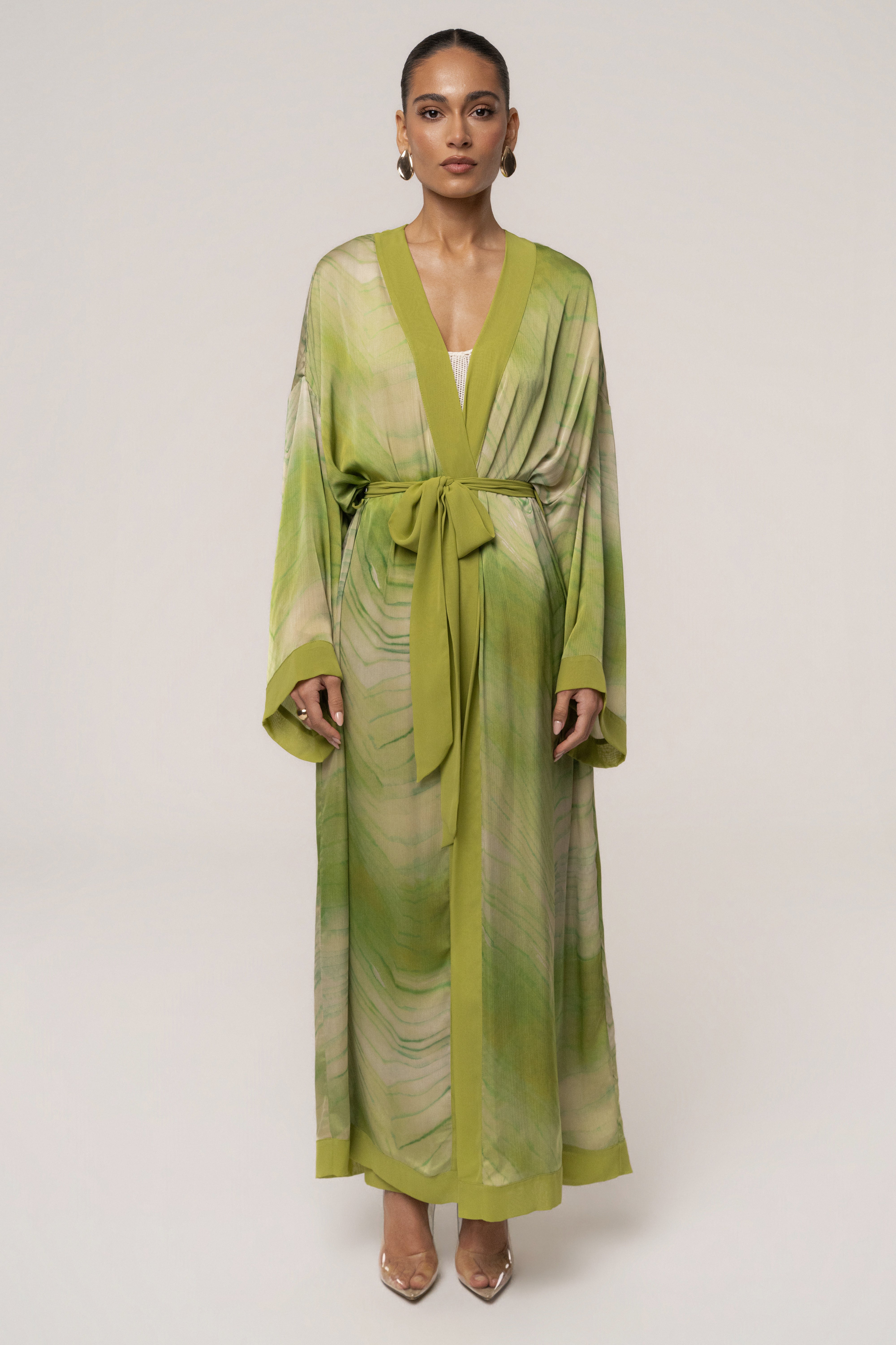 Green Bahía Satin Duster