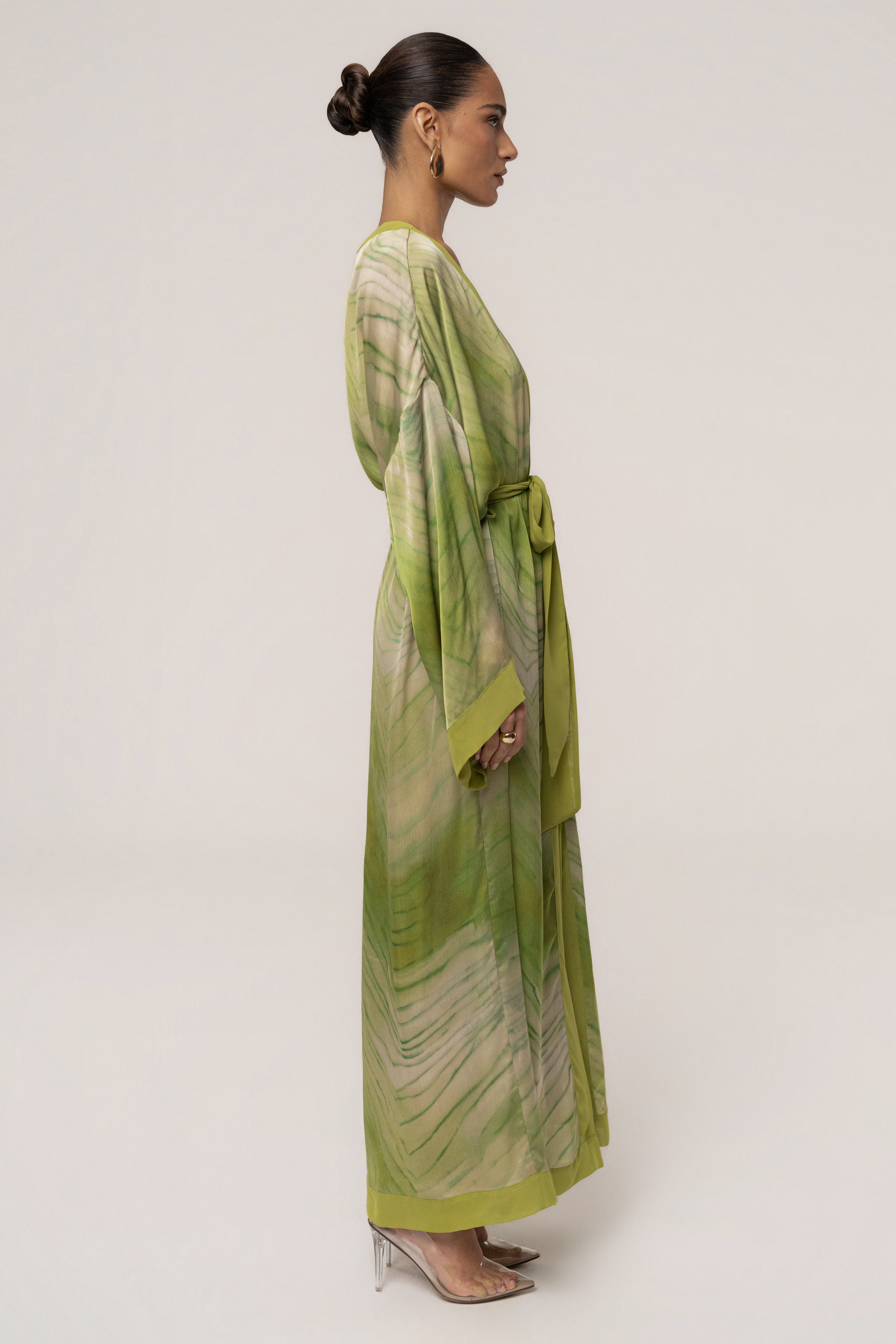 Green Bahía Satin Duster