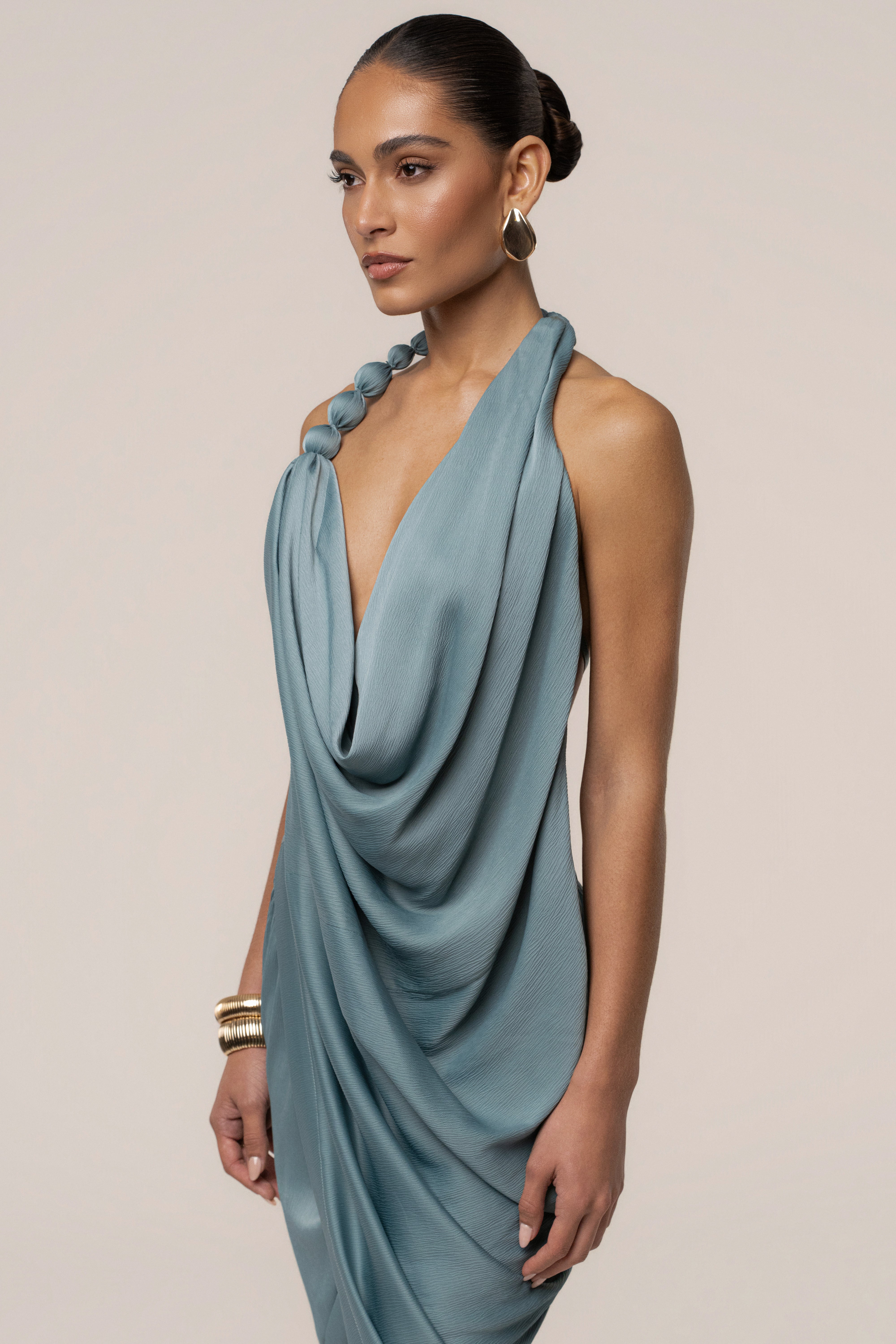 Seafoam Dolce Drape Dress