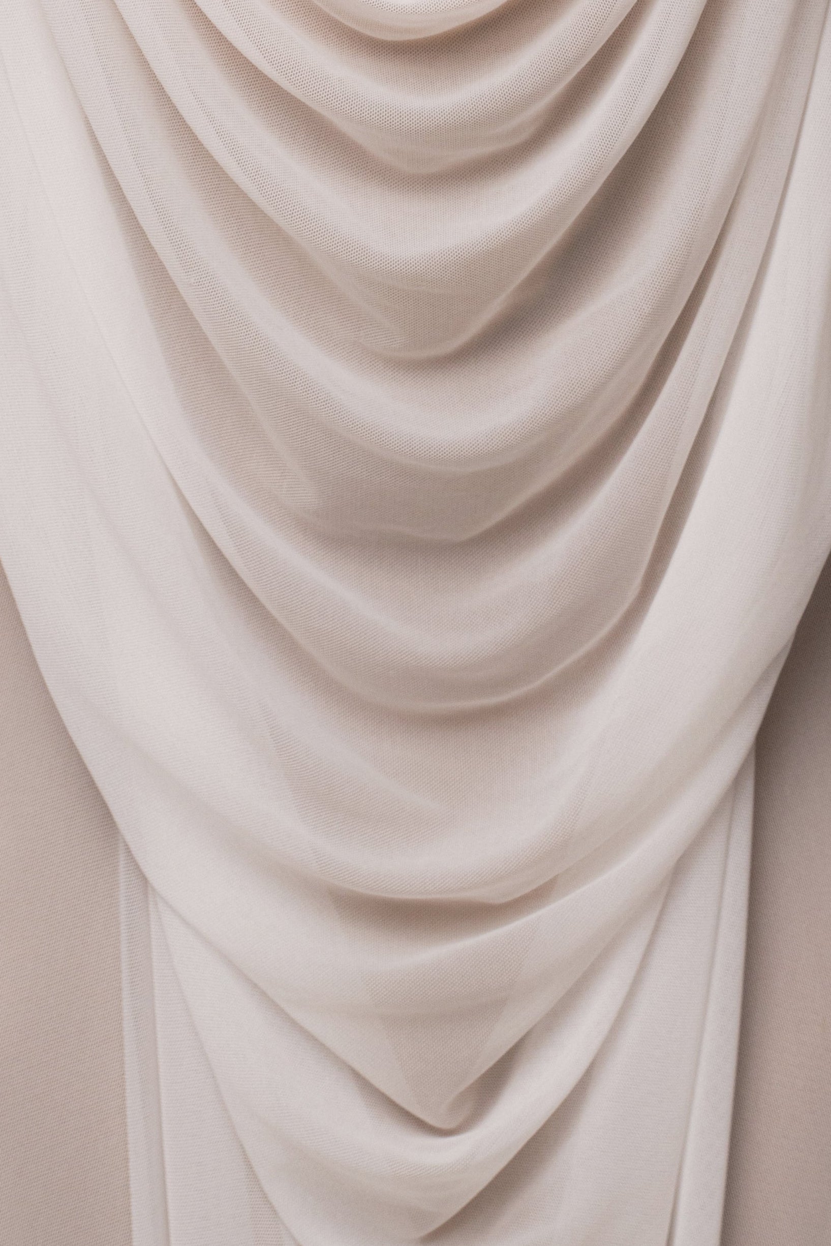 Ivory Siren sculpted mesh dress by JLUXLABEL, featuring fitted silhouette, sculpted details, and sleek design for elegant occasions.