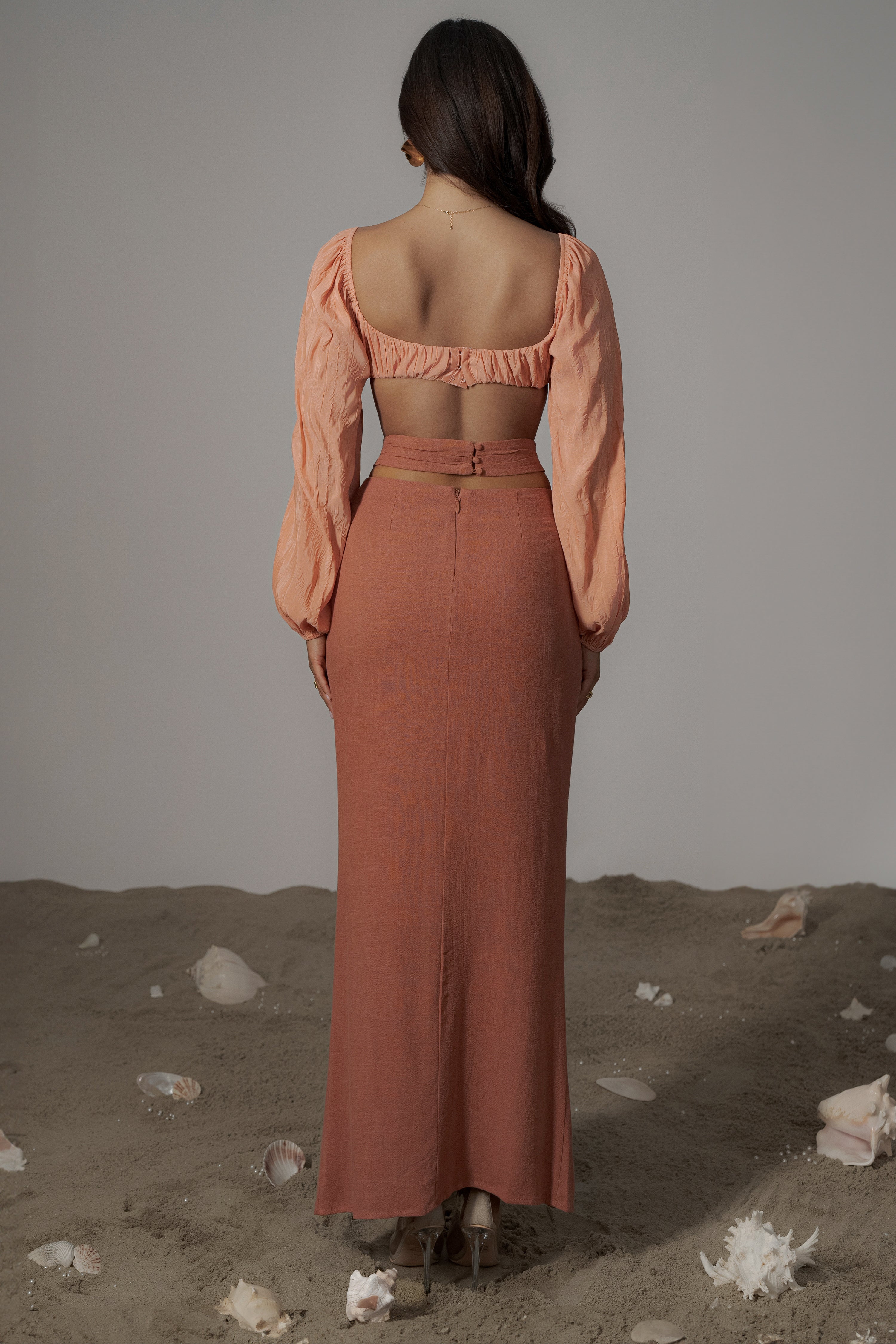 Coral Carey Long Sleeve Top - JLUXLABEL