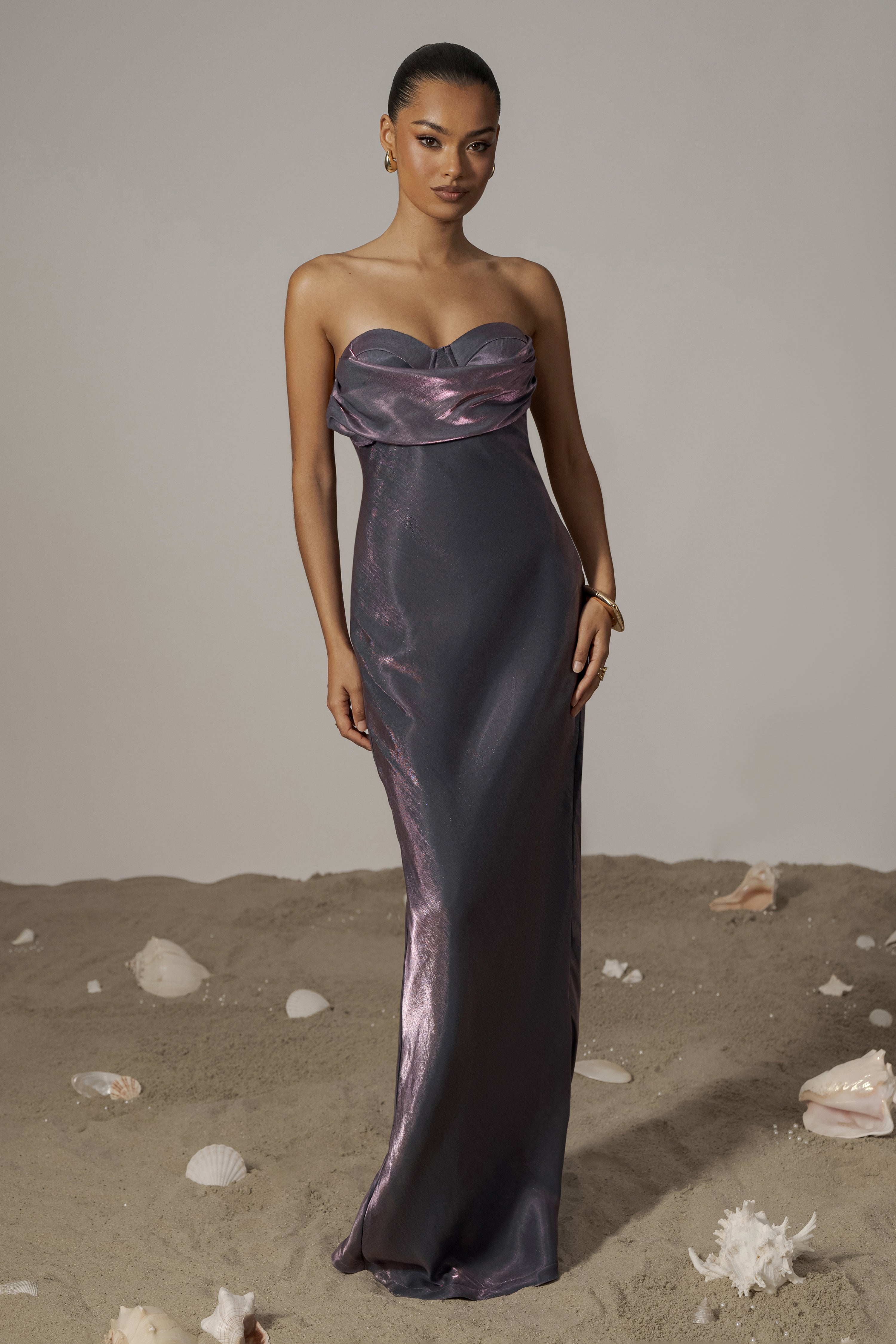 Purple Iridescent Visions Of You Dress - JLUXLABEL