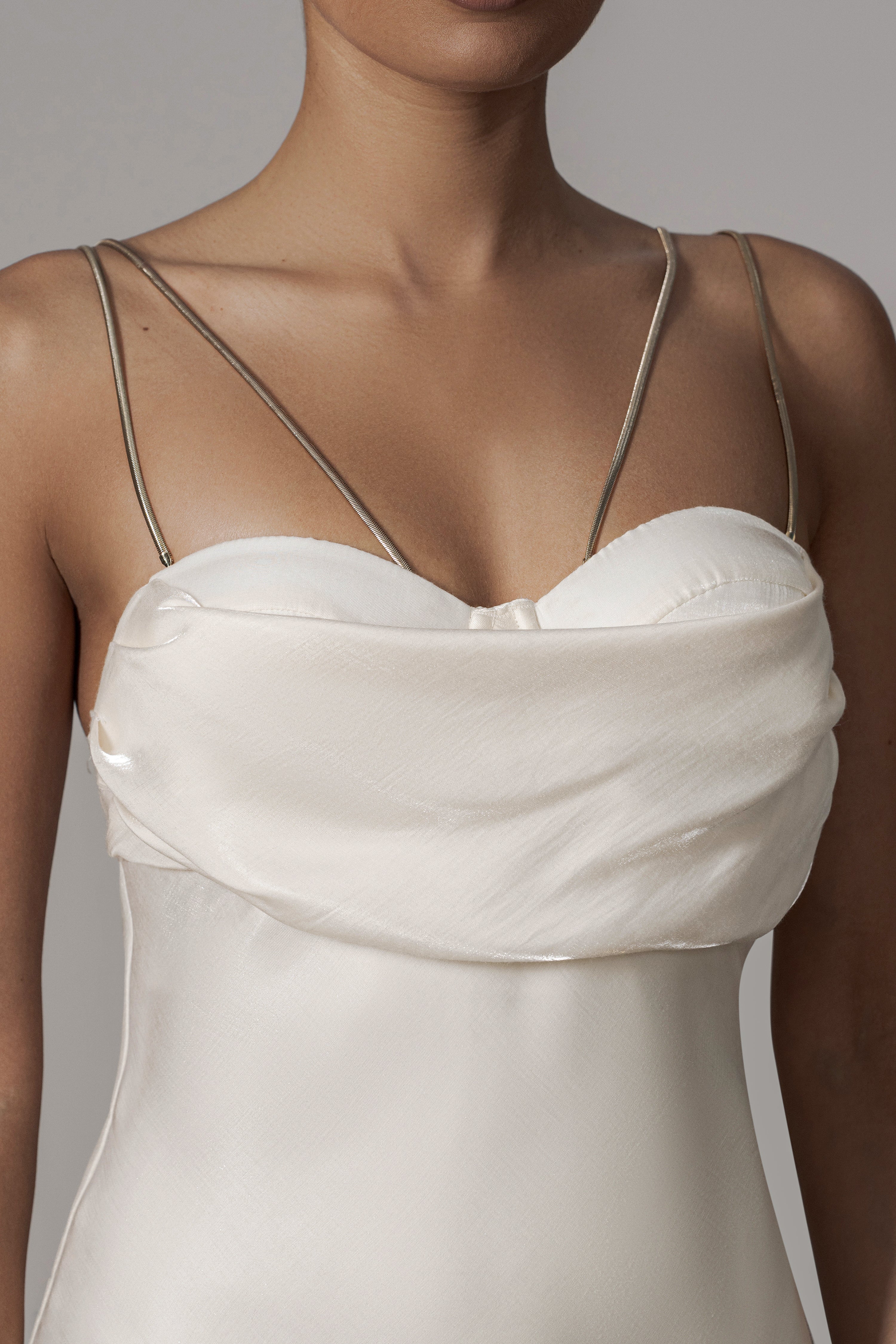 White Iridescent Visions Of You Dress - JLUXLABEL