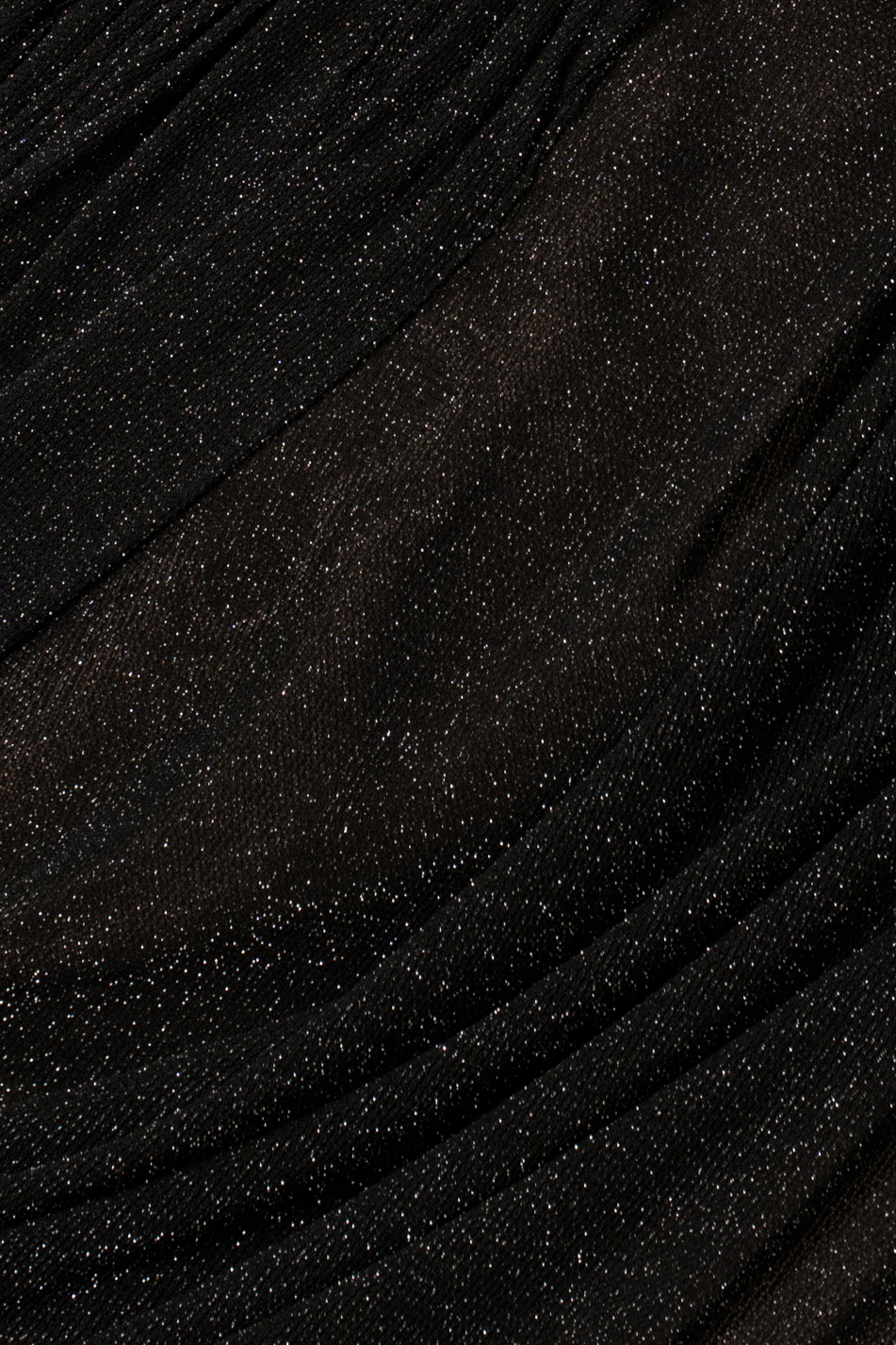 Black Aura Shimmer Midi Dress - JLUXLABEL