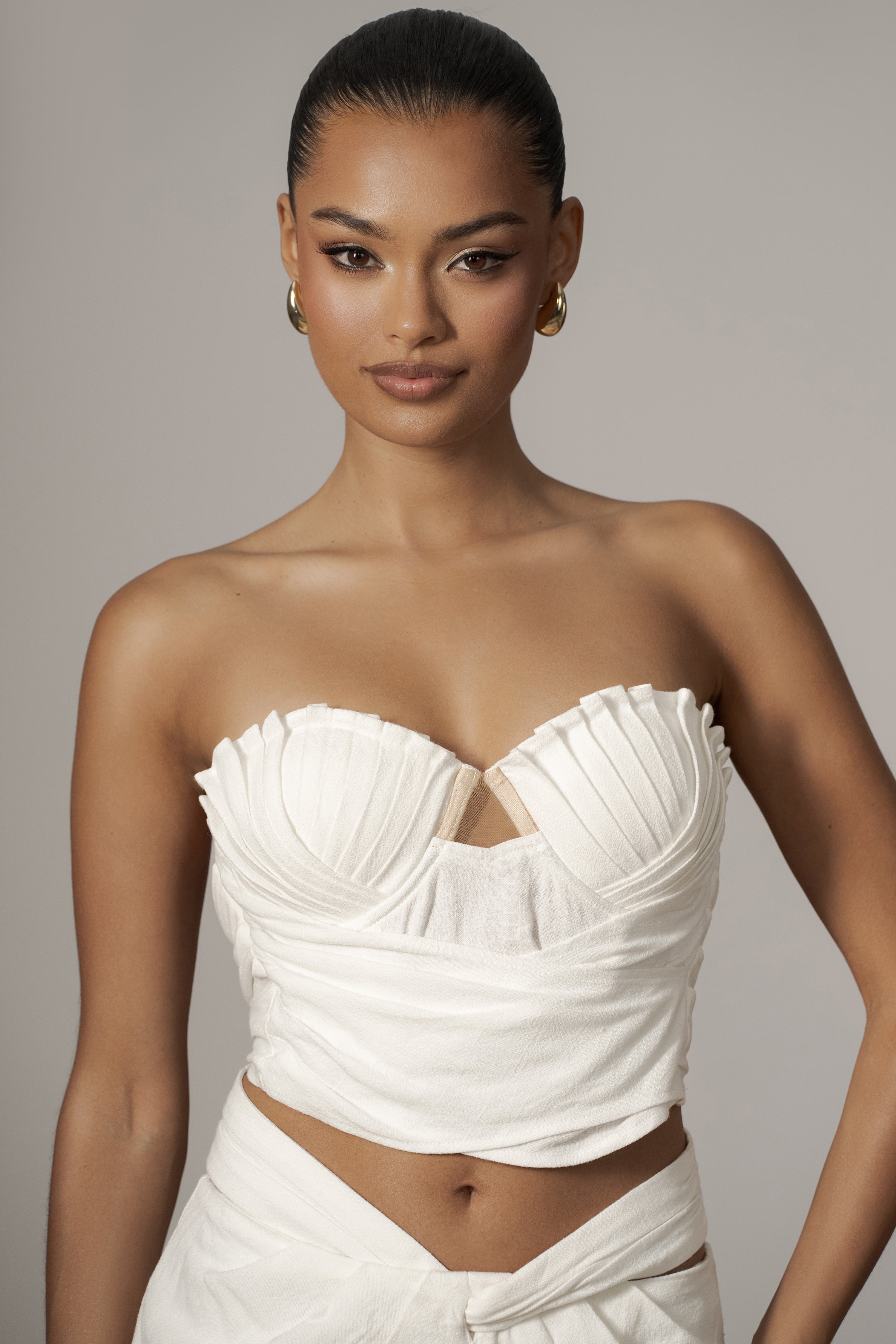 Ivory Arielle Bustier Top - JLUXLABEL