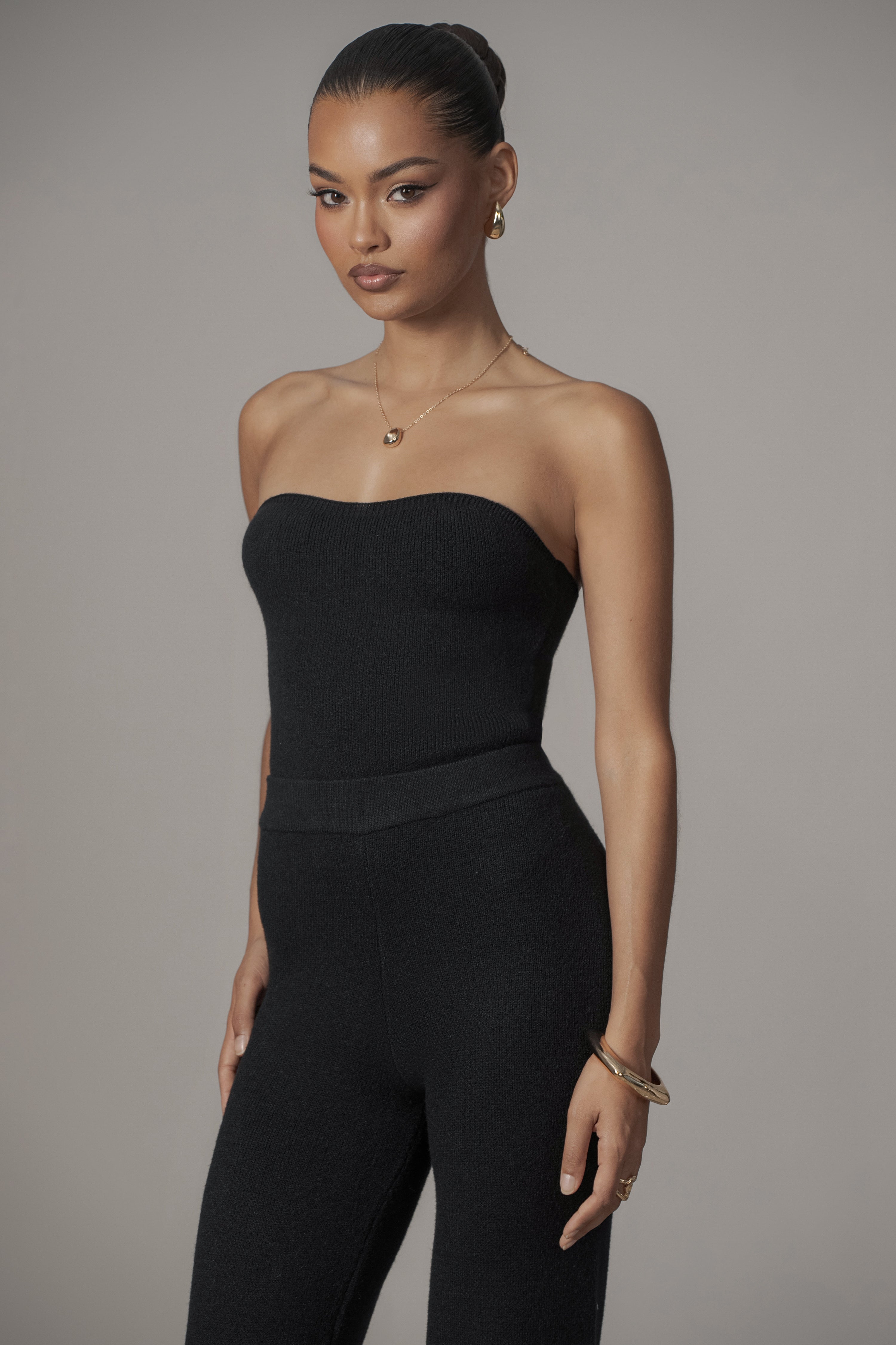 Black Tropic Oasis Top - JLUXLABEL